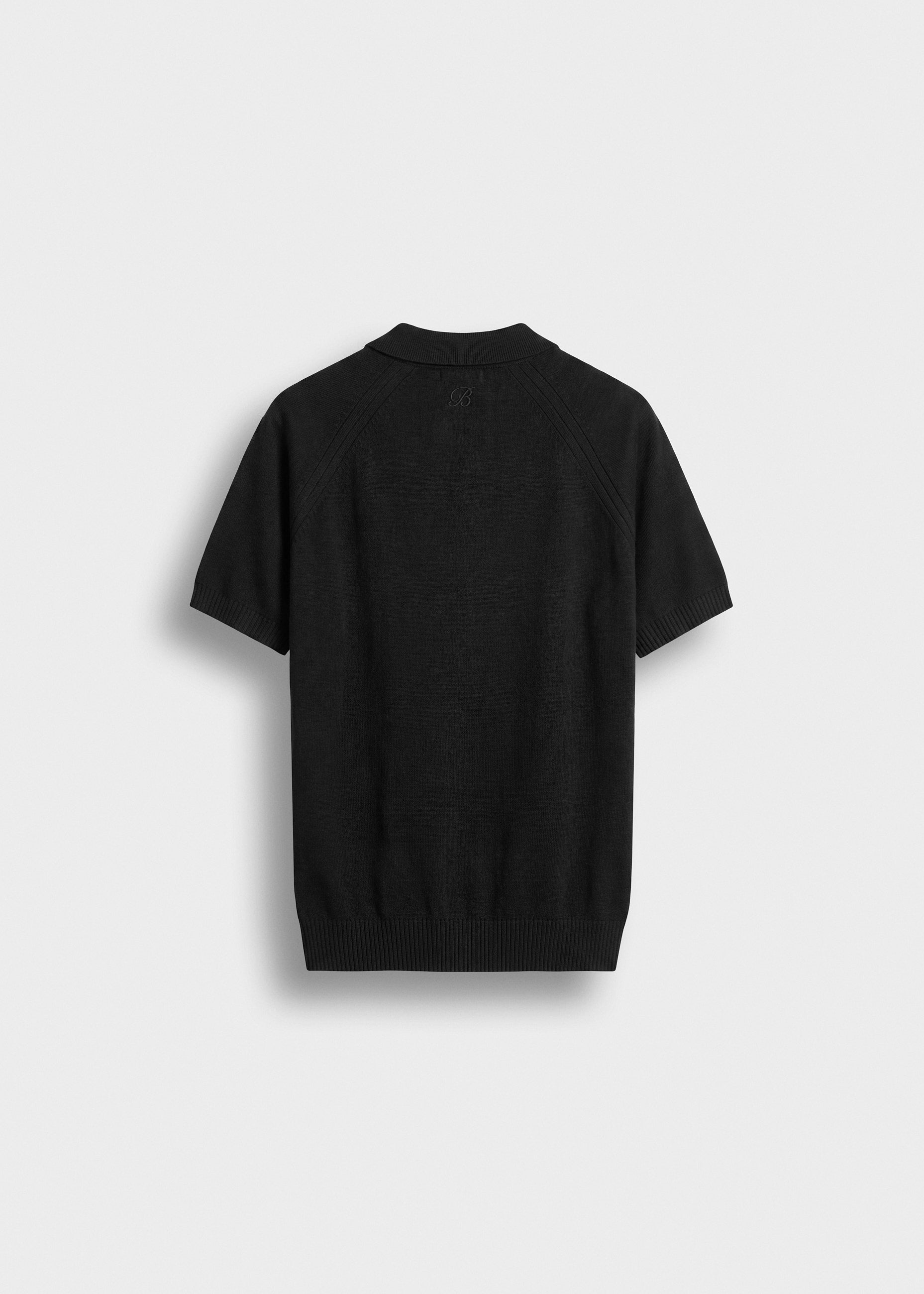 Fine Knit Polo T-Shirt