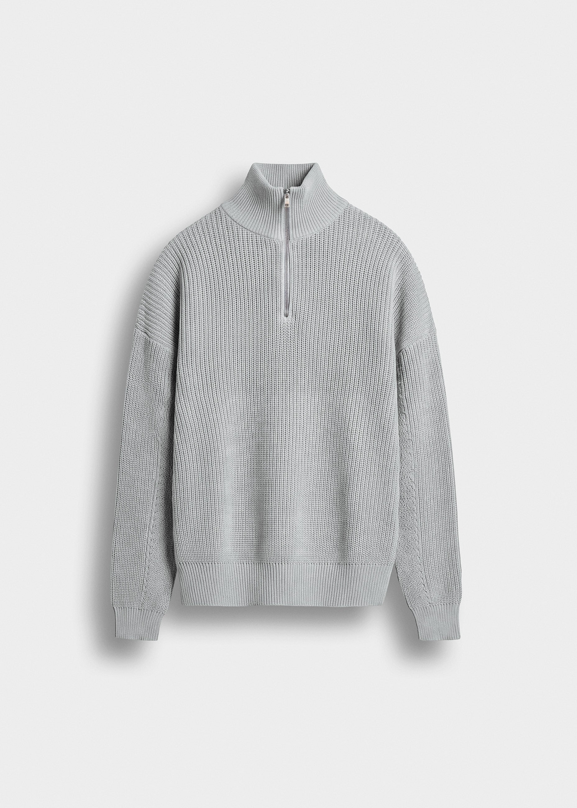 Chunky Knit Half-Zip Sweater