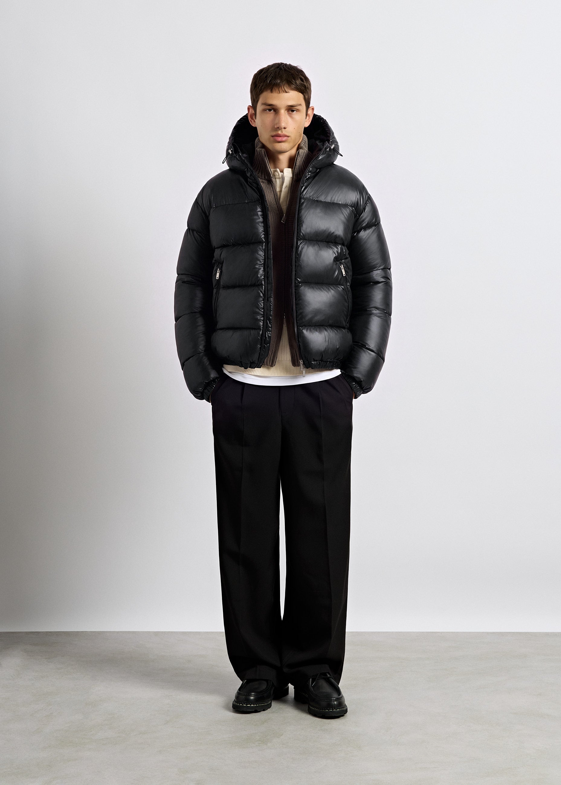 Glossy Puffer Jacket