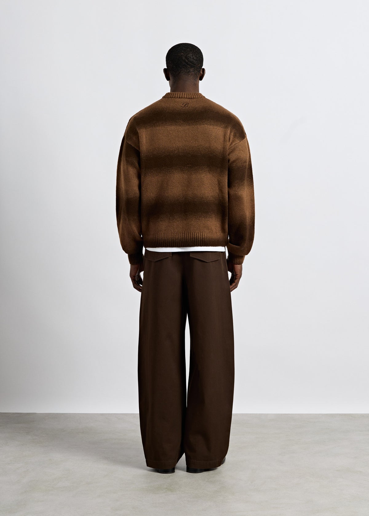 Knit Gradient Crewneck Sweater