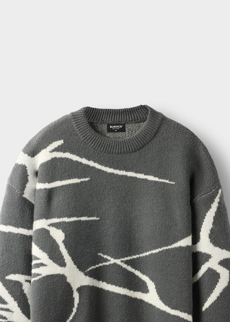 Jacquard Knit Sweater