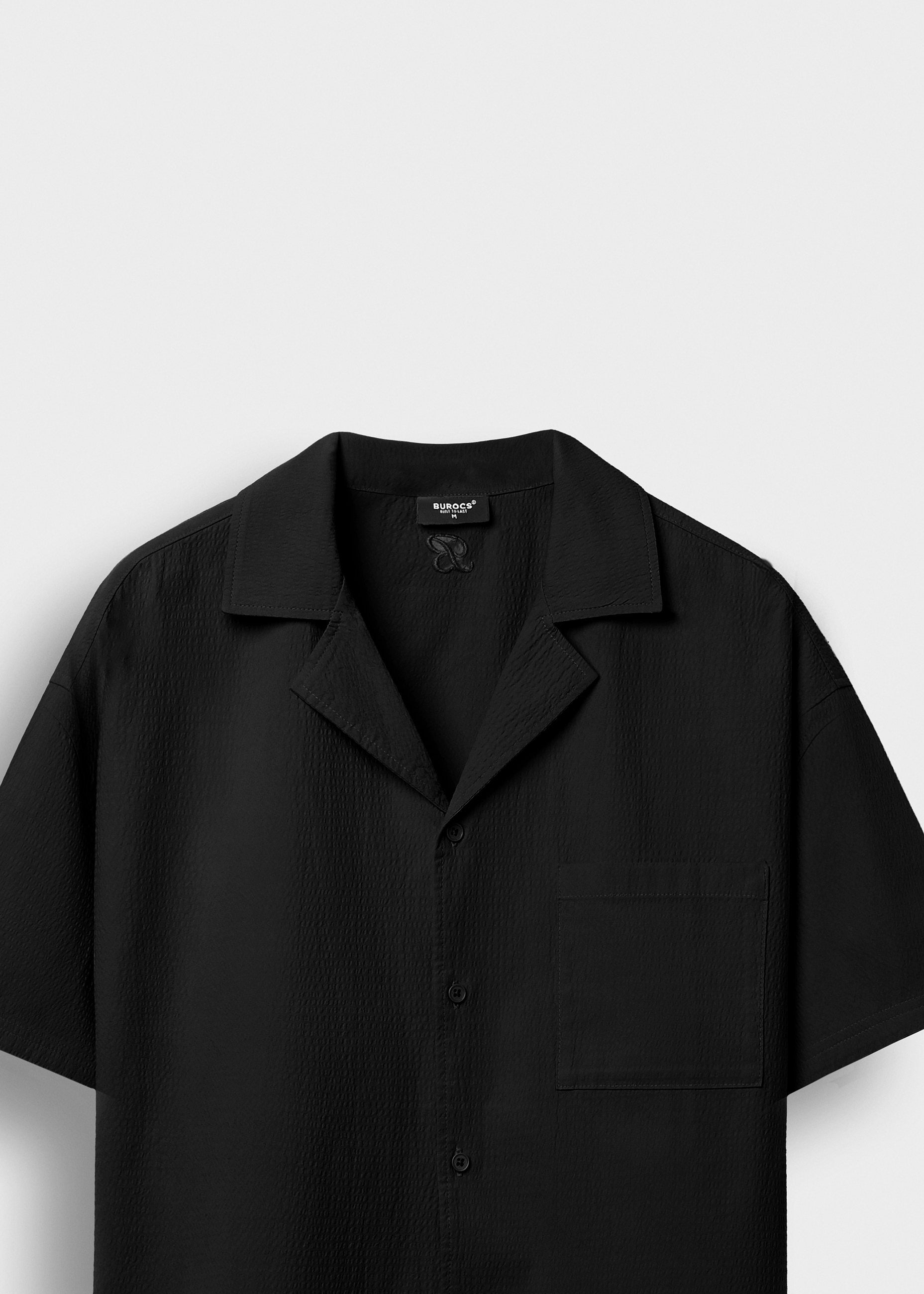Solid Seersucker Shirt