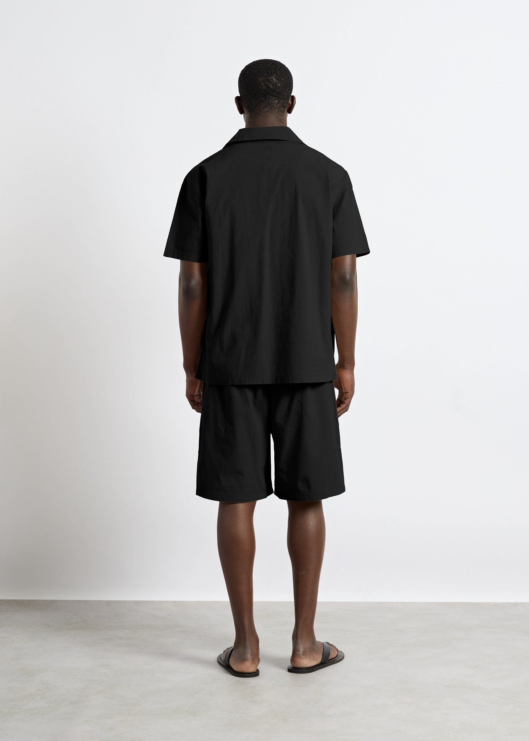 Solid Seersucker Shirt