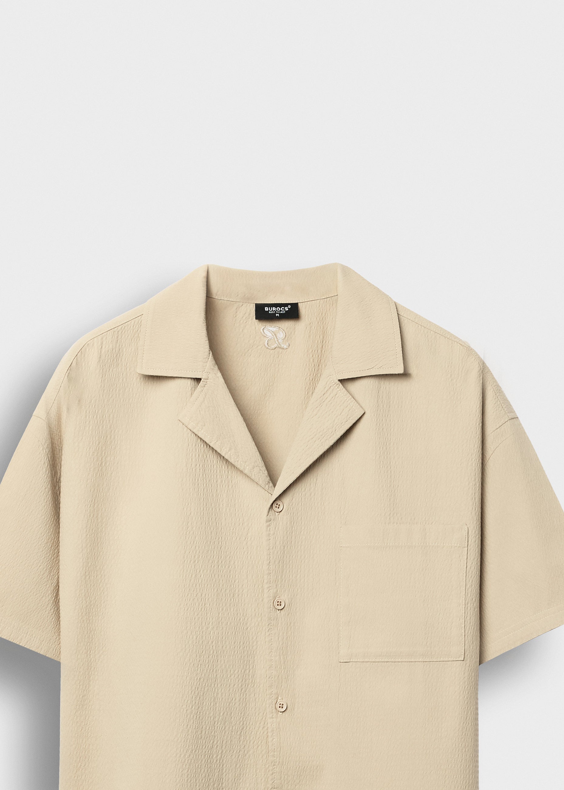 Solid Seersucker Shirt