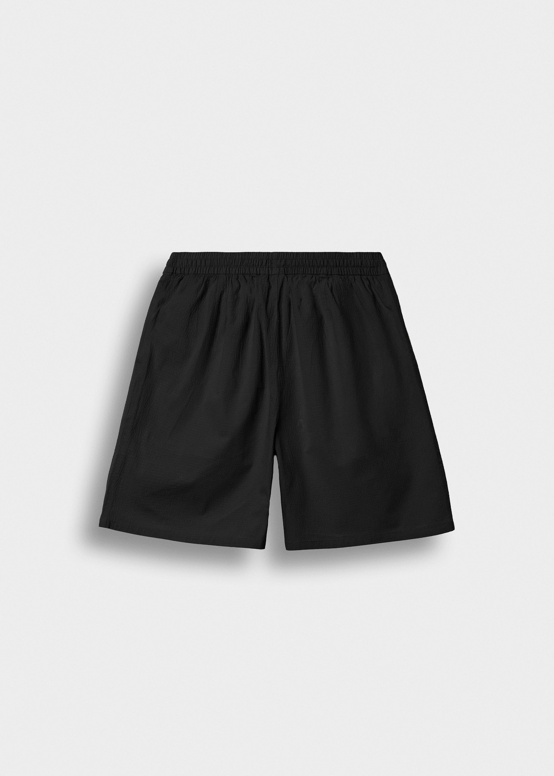 Solid Seersucker Shorts