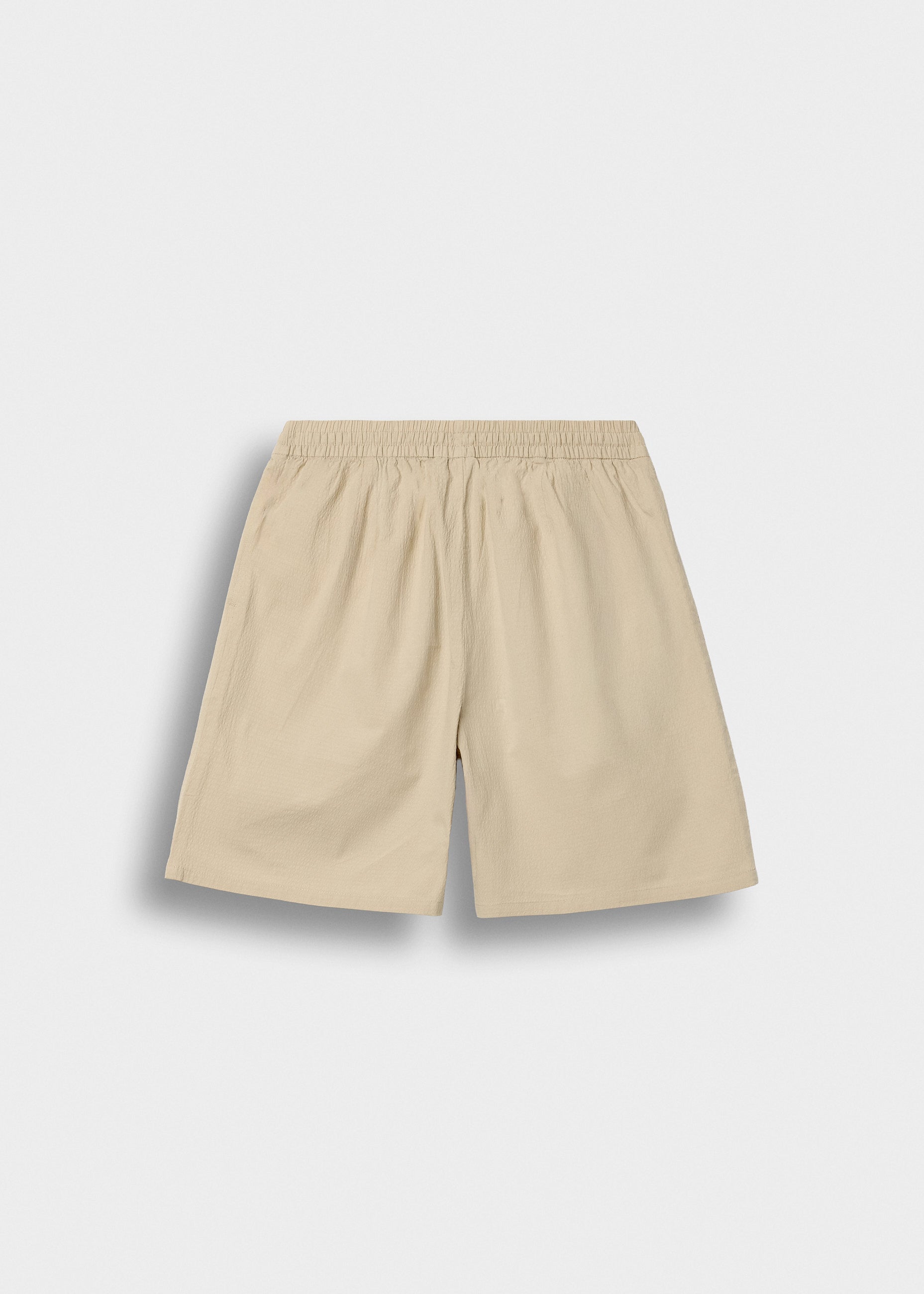 Solid Seersucker Shorts