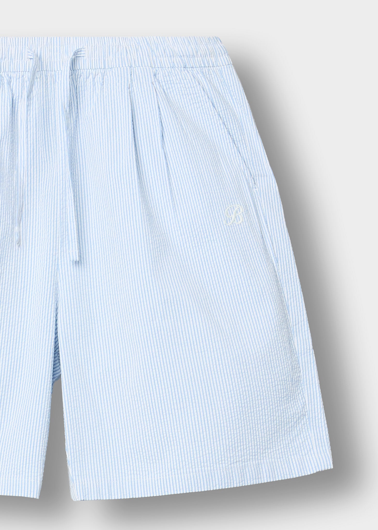 Striped Seersucker Shorts