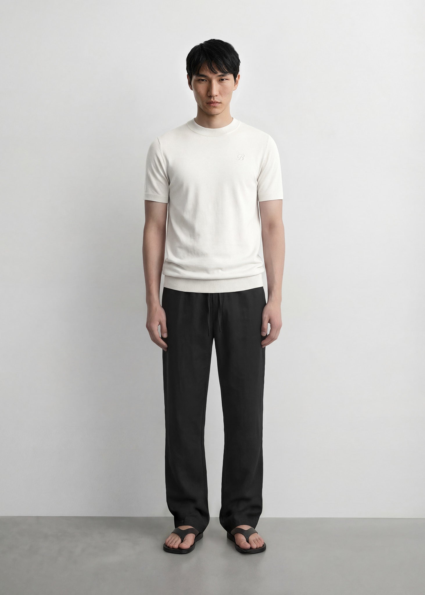 Linen-blend Pants