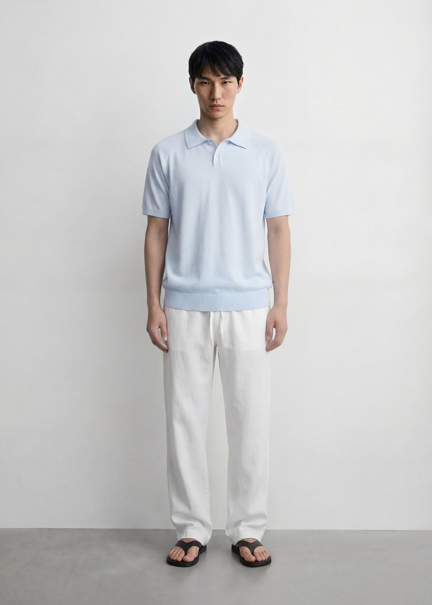 Linen-blend Pants