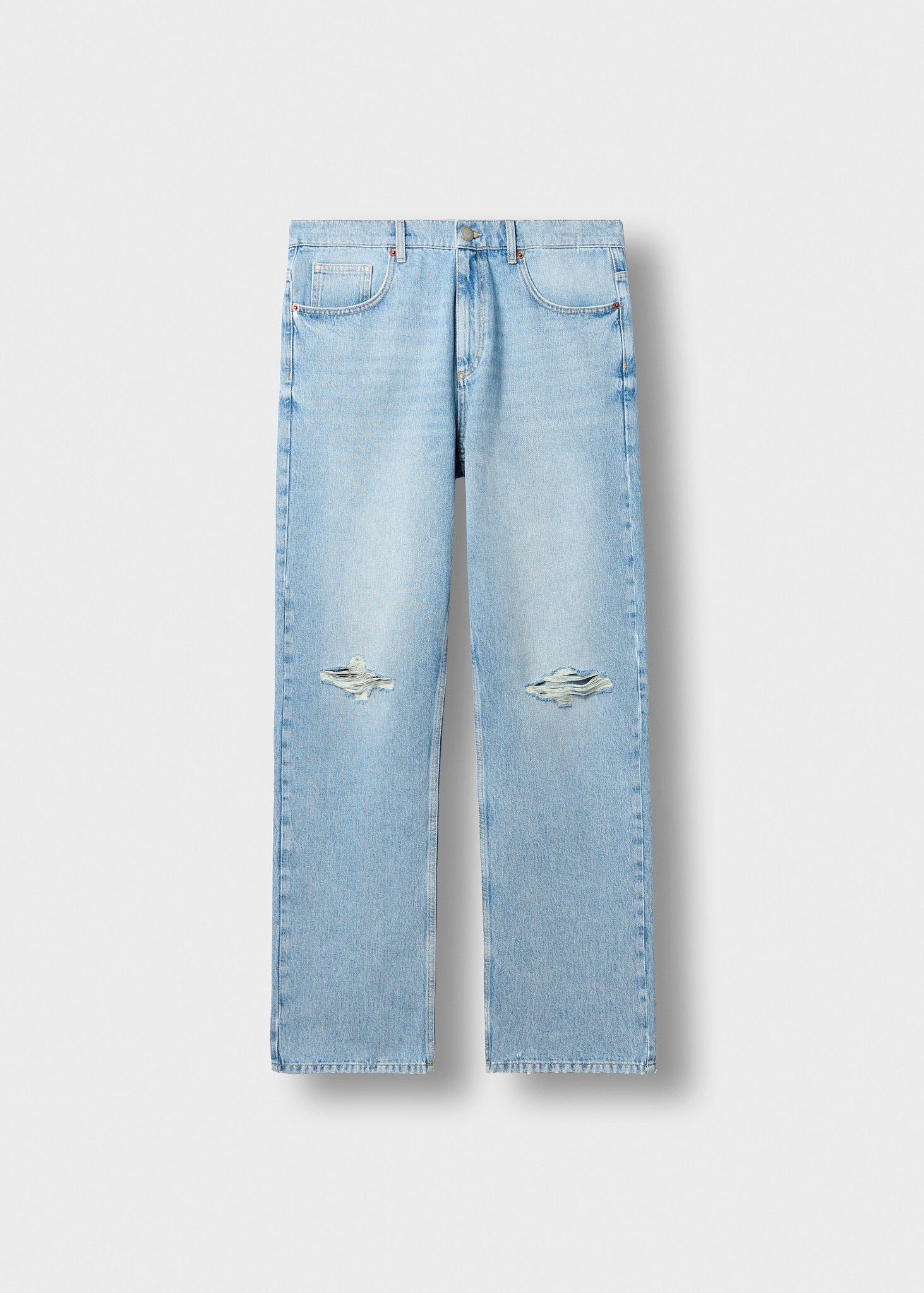 Ripped John Straight Jeans