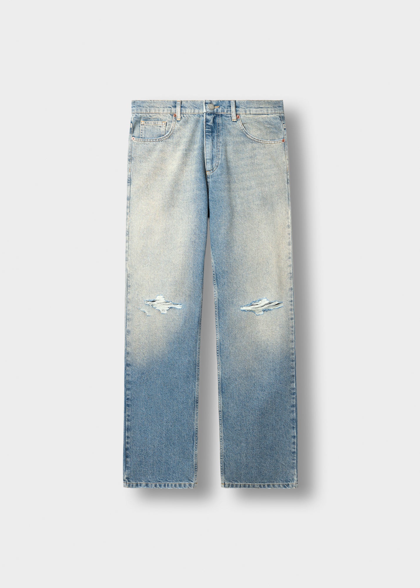 Ribbed John Straight Jeans