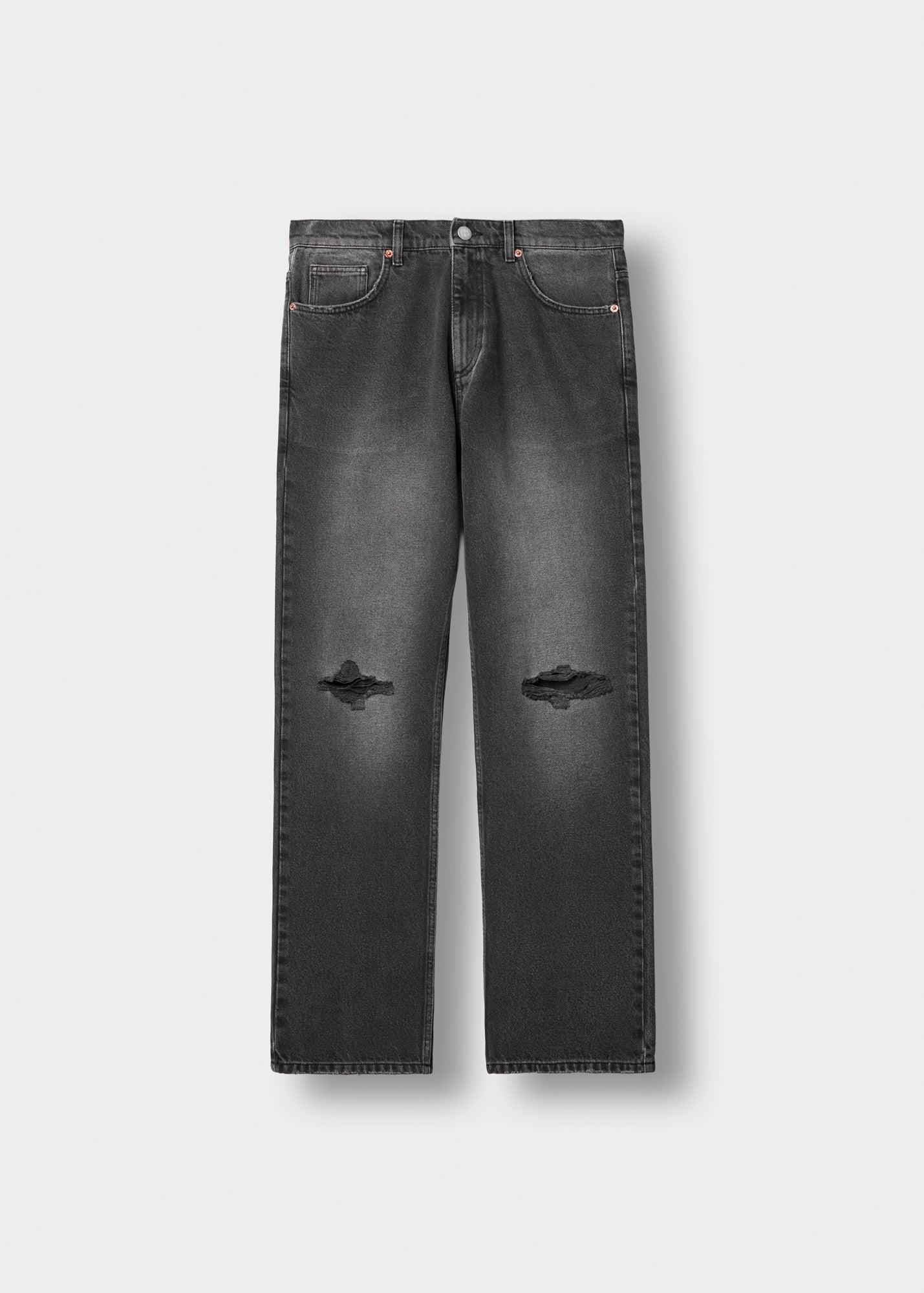 Ribbed John Straight Jeans