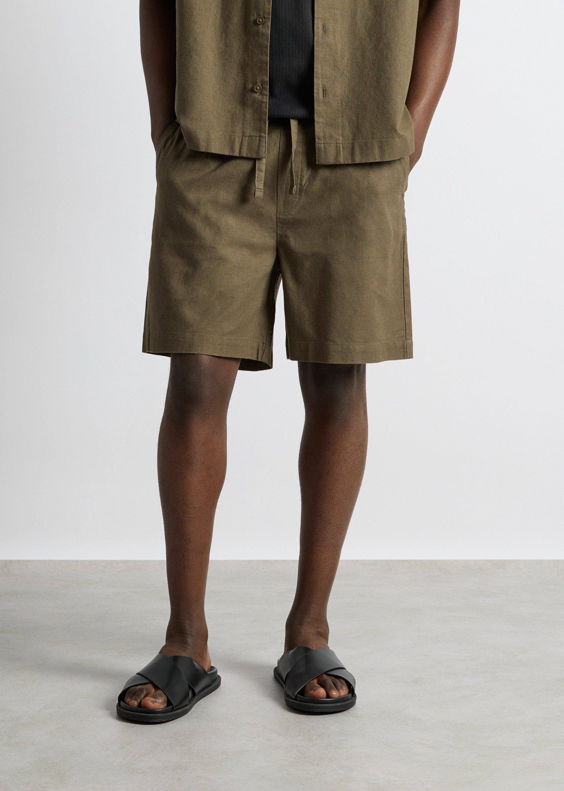 Linen Blend Shorts