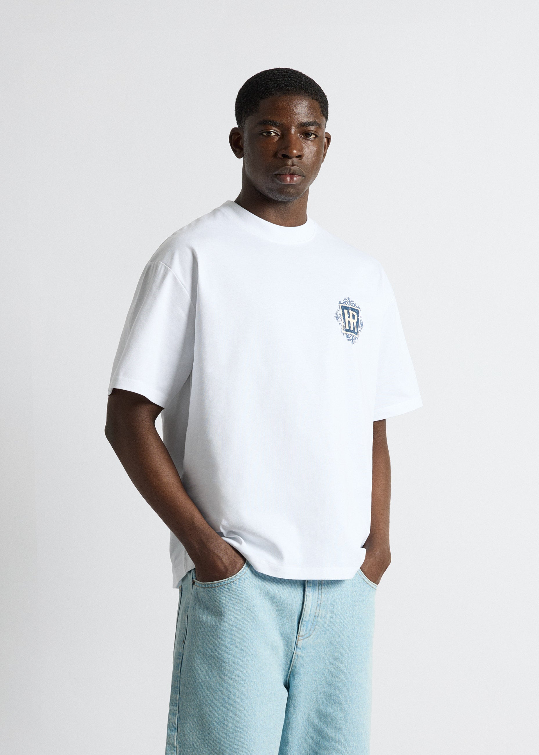 Oversize T-Shirt Hotel Blue Emblem