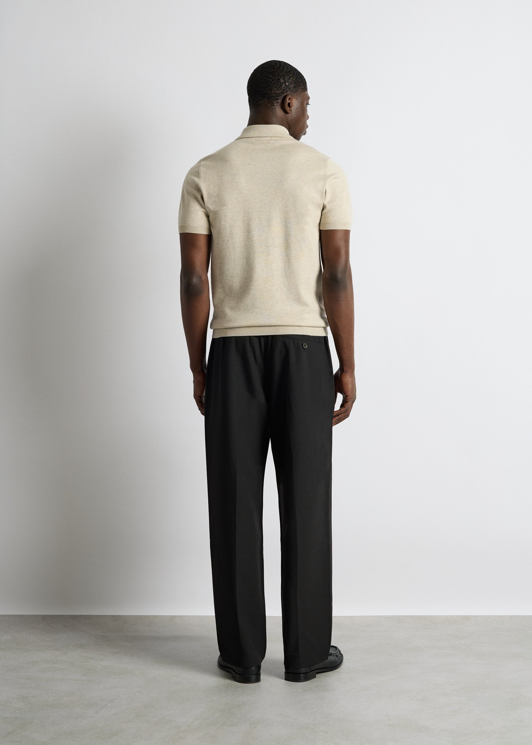 Quarter Zip Polo Shirt