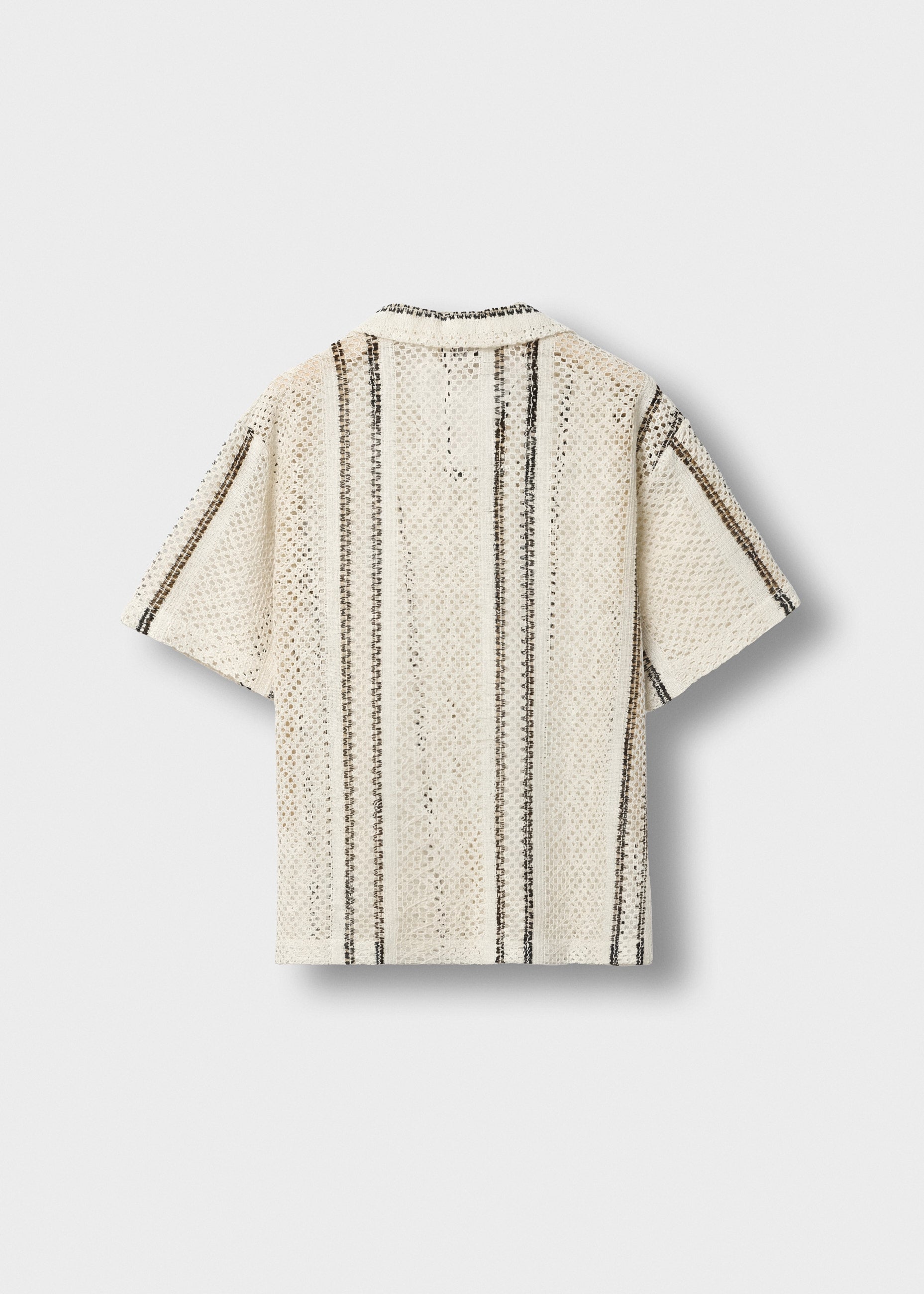 Crochet Striped Shirt
