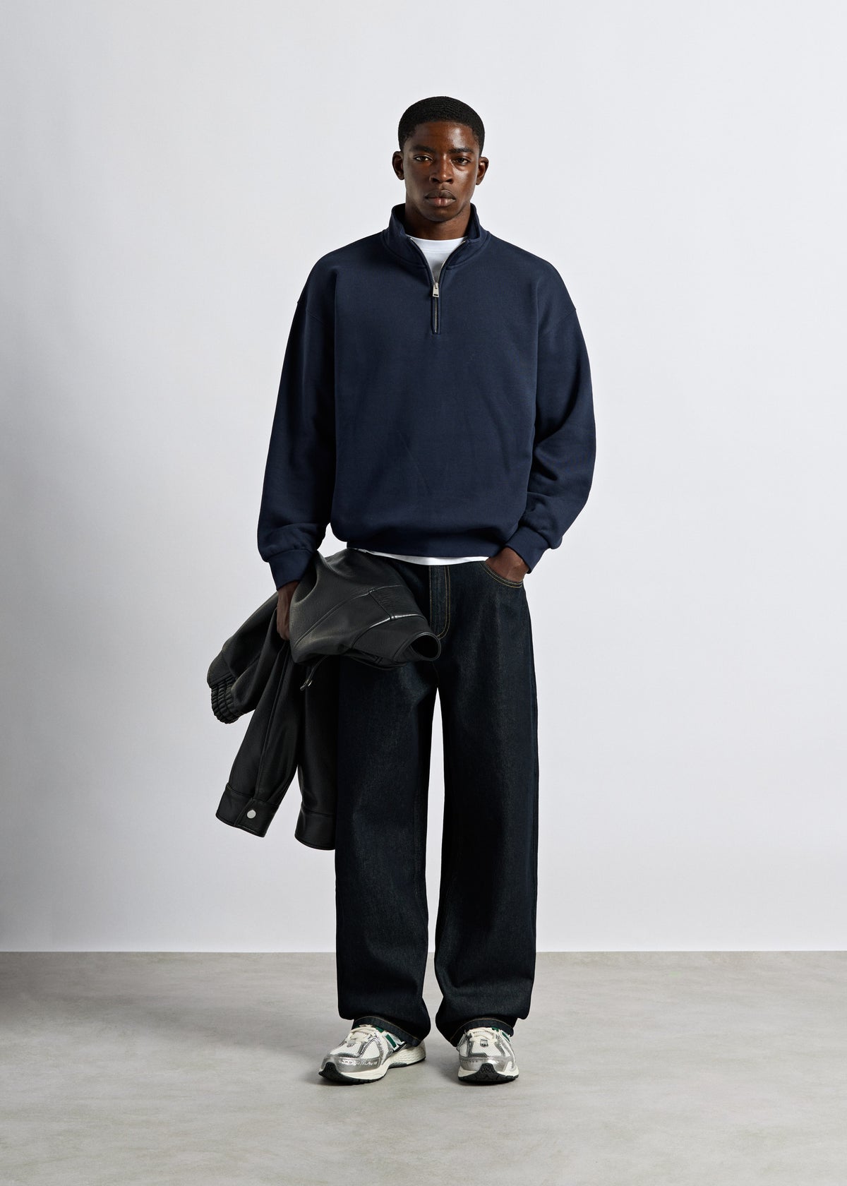 Oversize Mock Neck Sweater