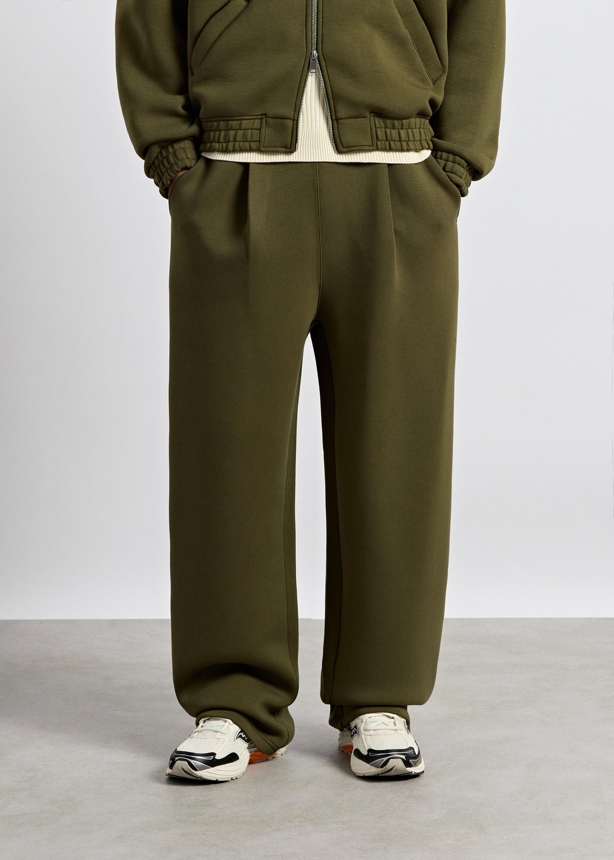 Scuba Pleated Sweatpants