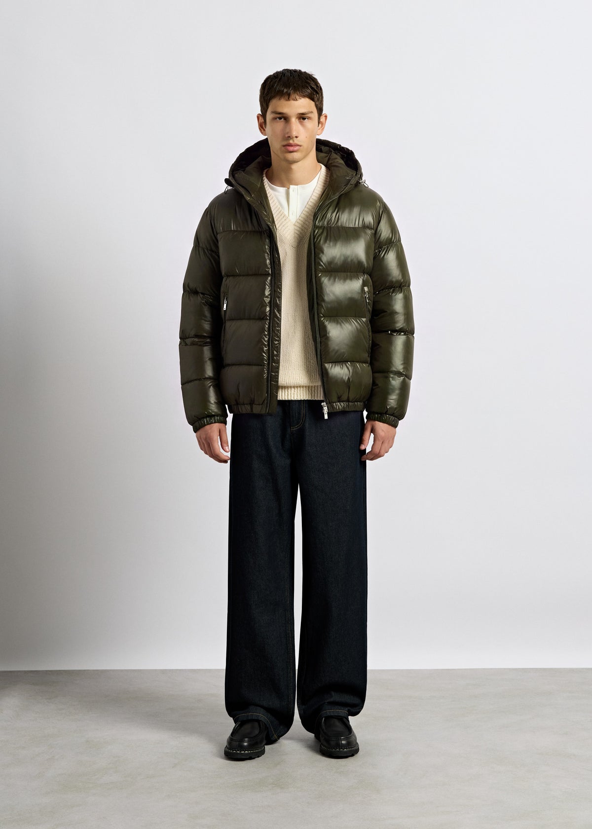 Glossy Puffer Jacket