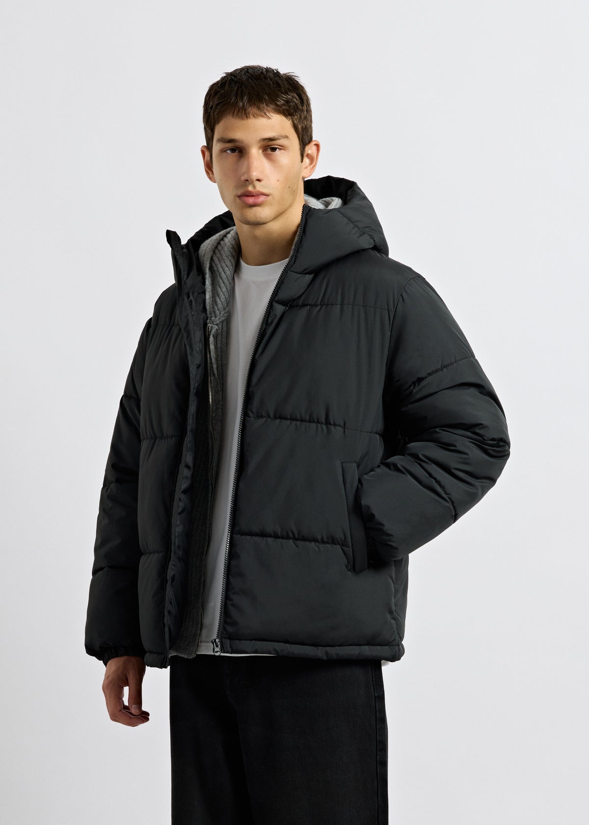 Basic Hooded Puffer Jacket