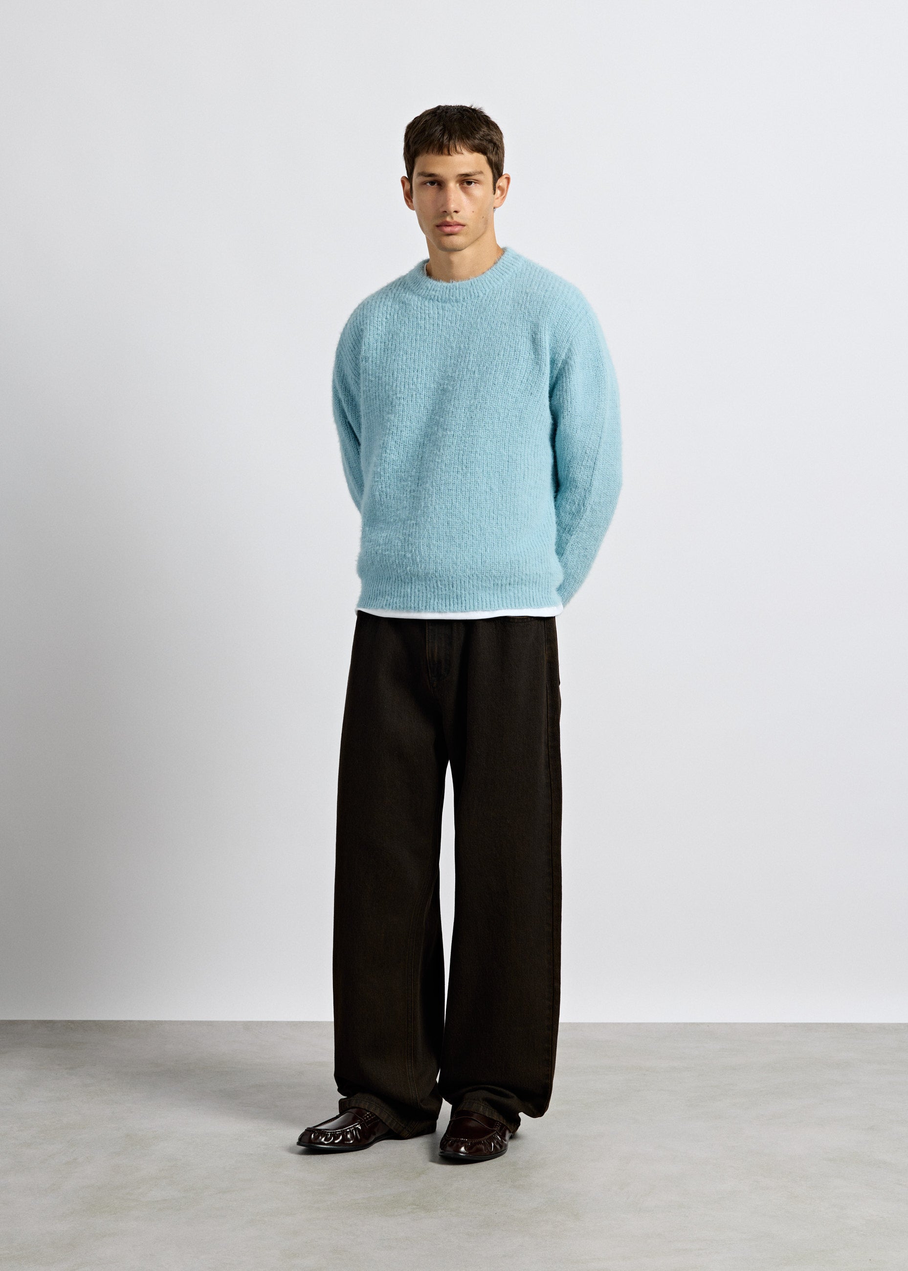 Fuzzy Knit Crewneck