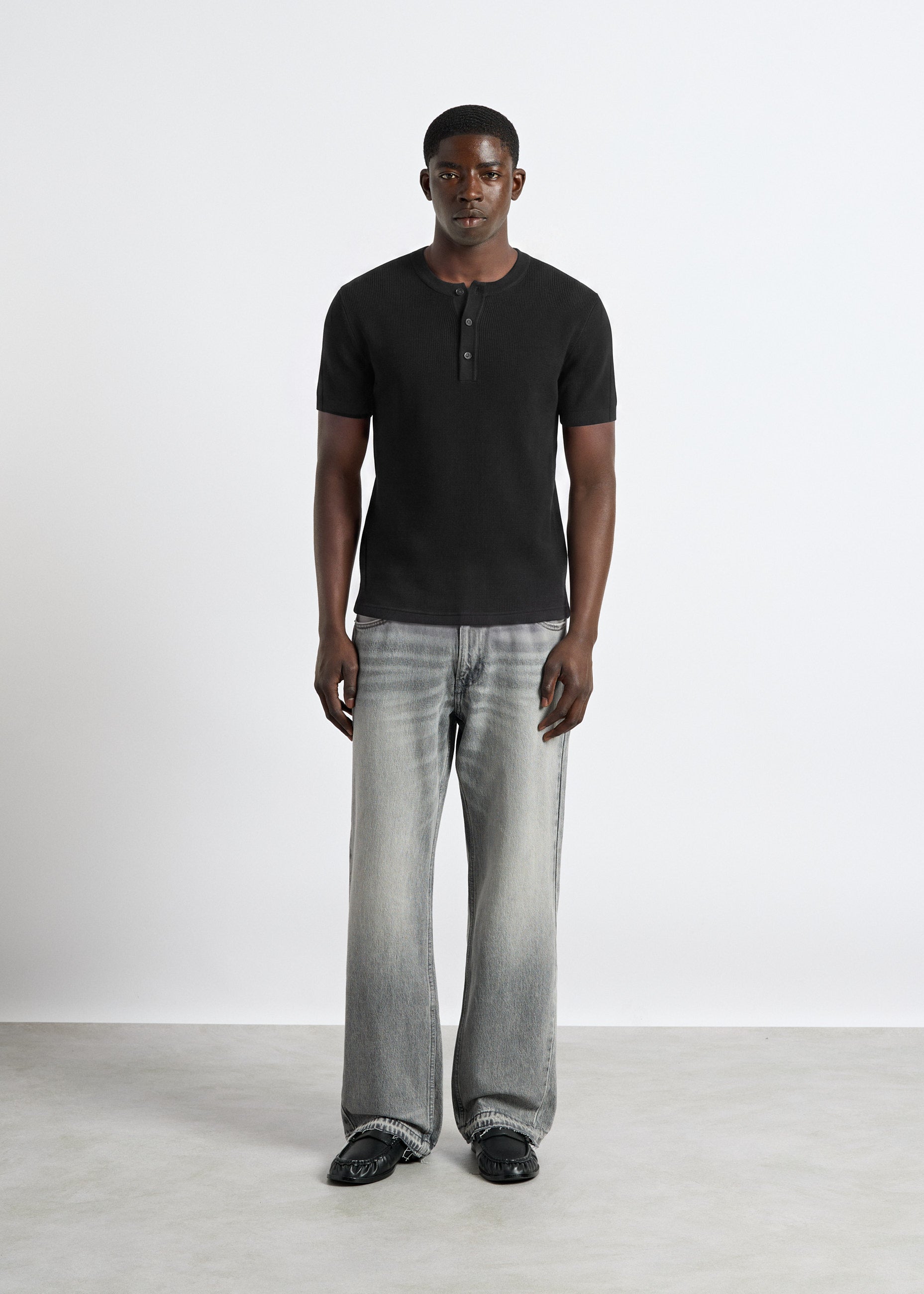 Rib Henley T-Shirt