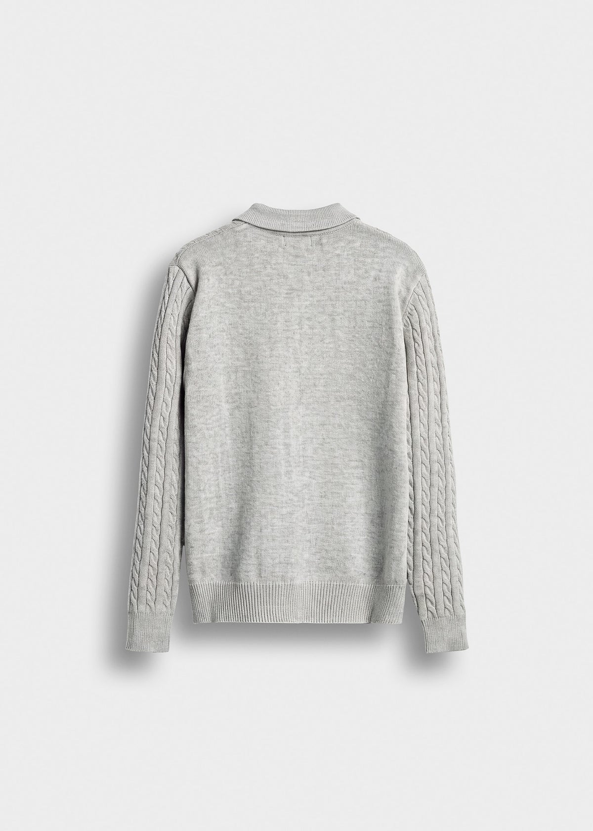 Cable Knit Polo Sweater