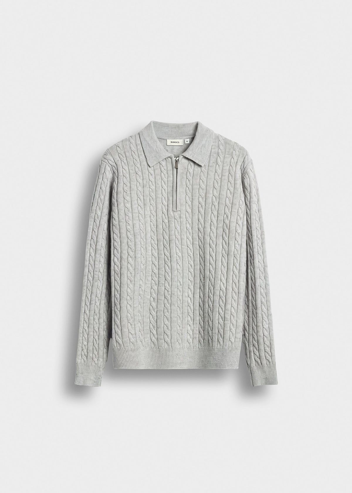 Cable Knit Polo Sweater