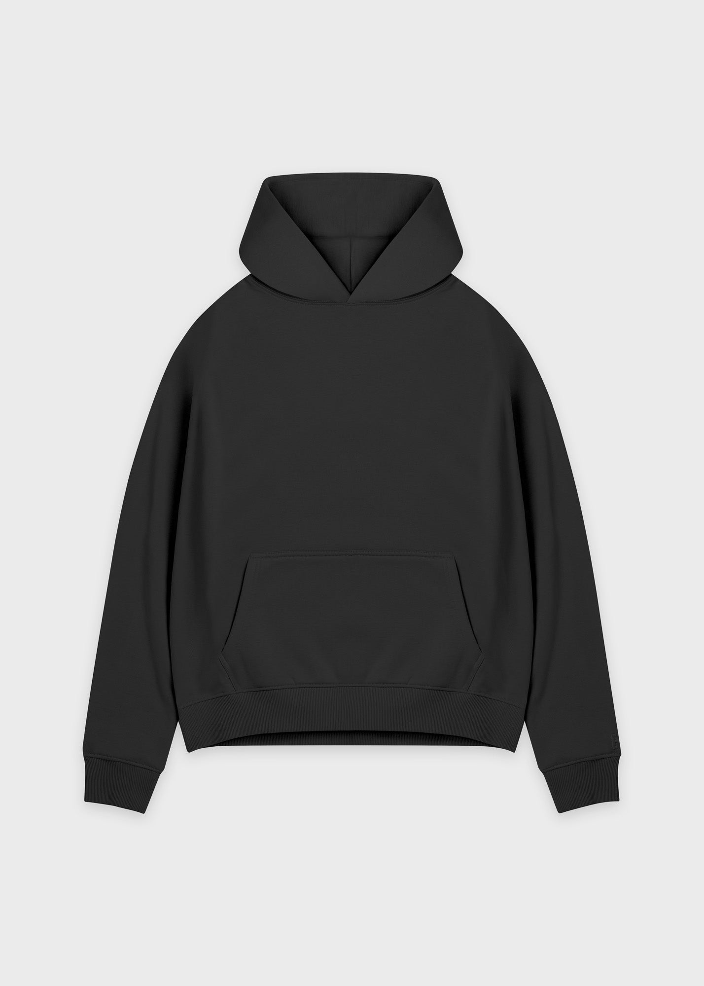 Black Basic Oversized Hoodie