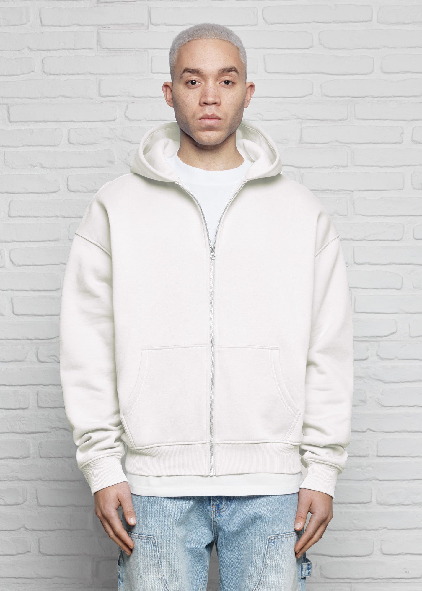 Essential Oversized Zip Hoodie