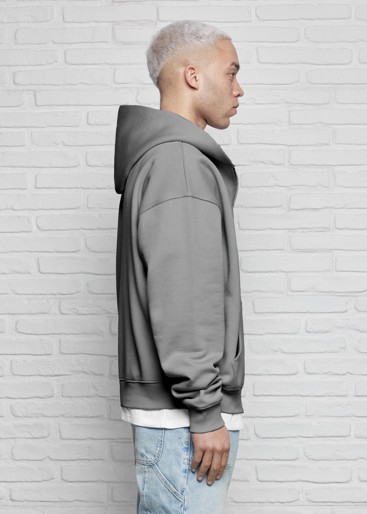 Essential Oversized Zip Hoodie