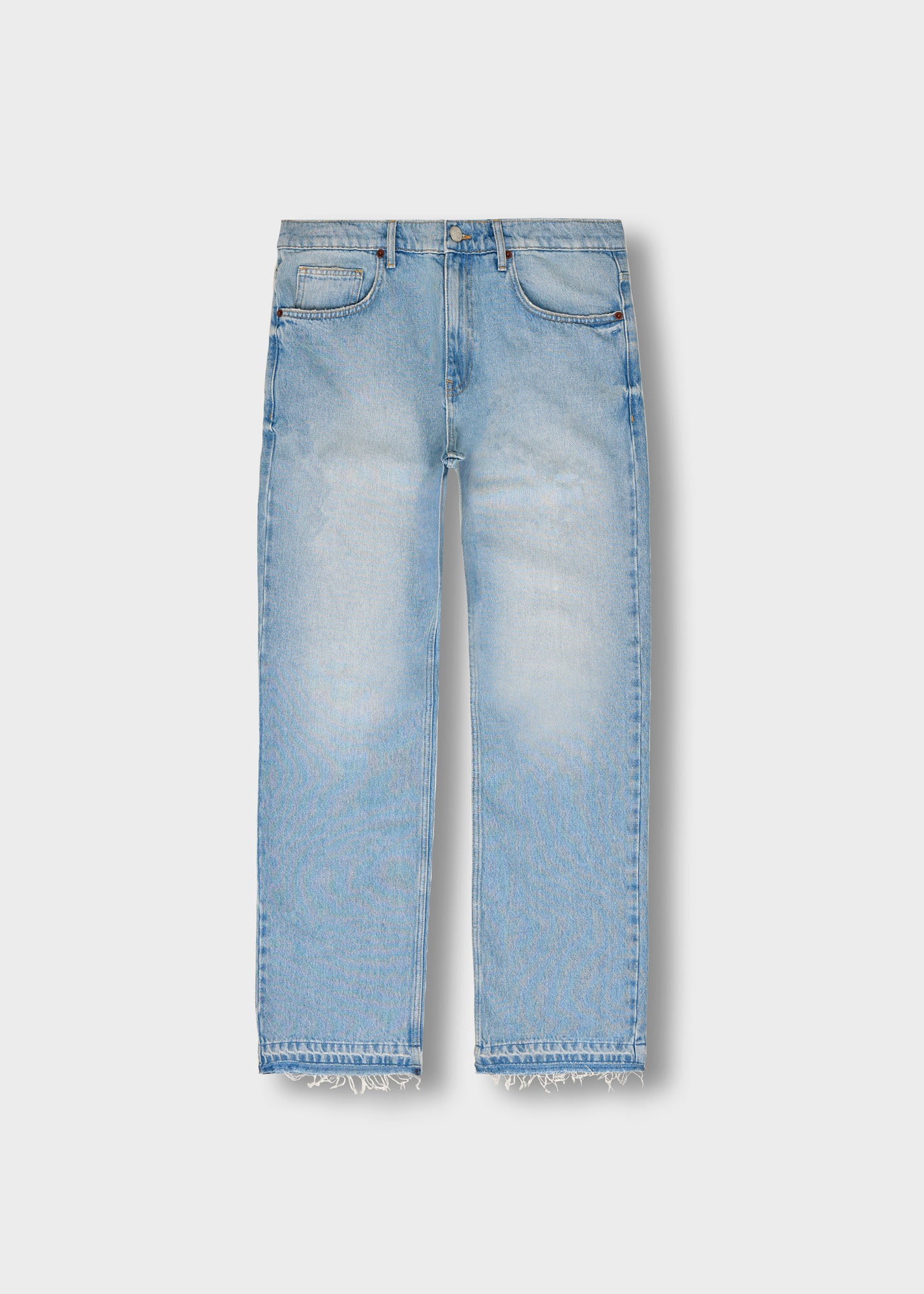 John Straight Open Hem Jeans