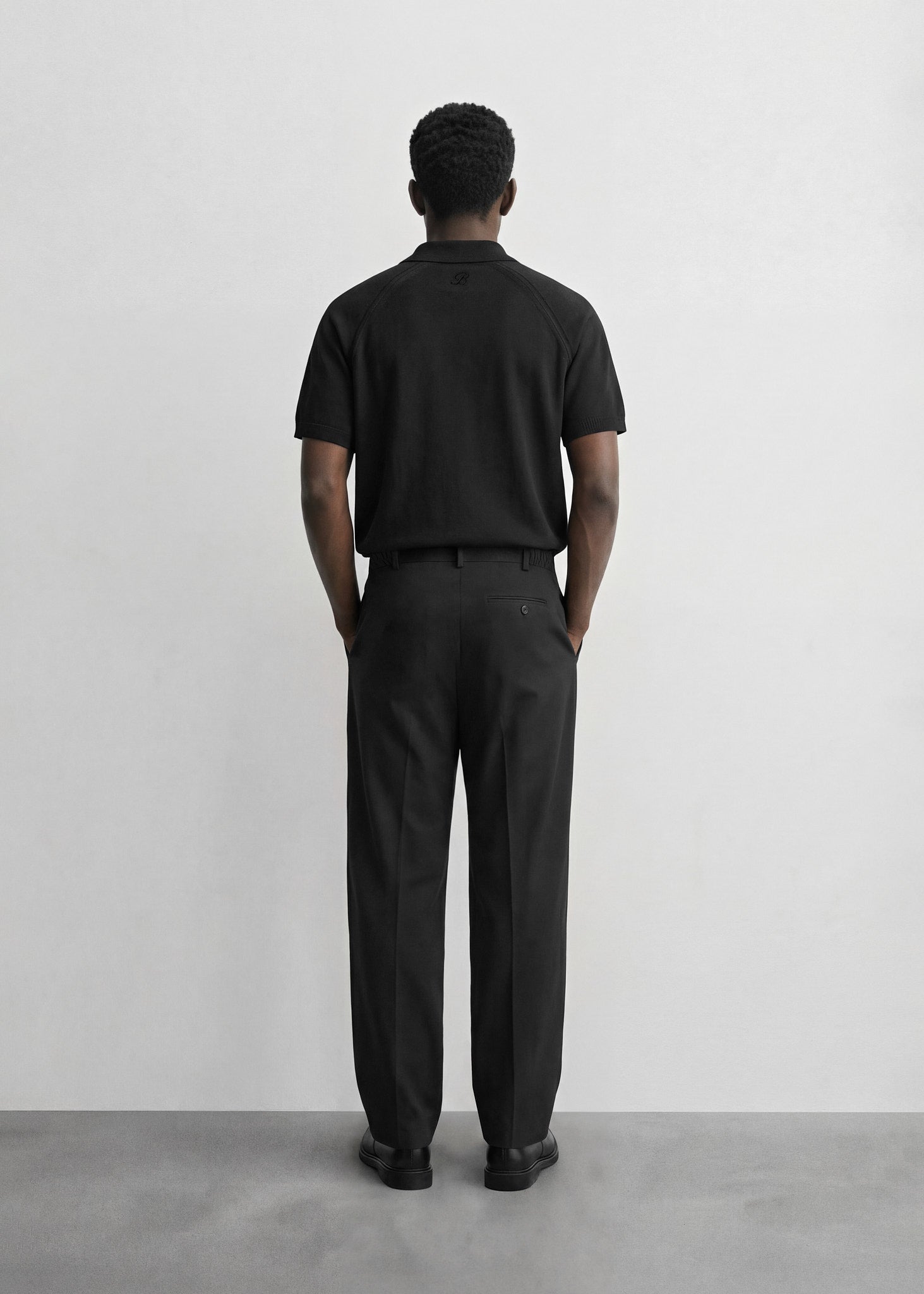 Fine Knit Polo T-Shirt