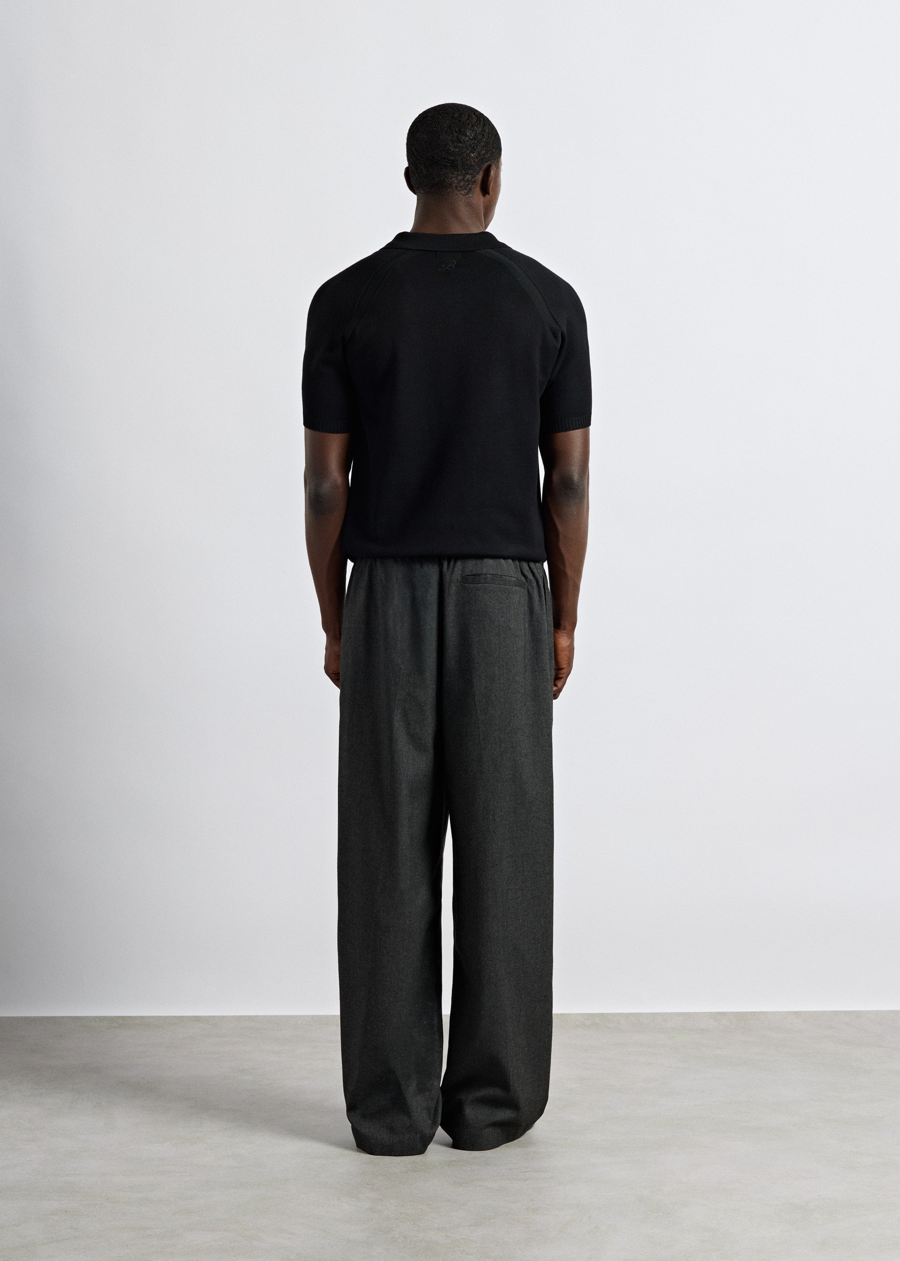 Fine Knit Polo T-Shirt