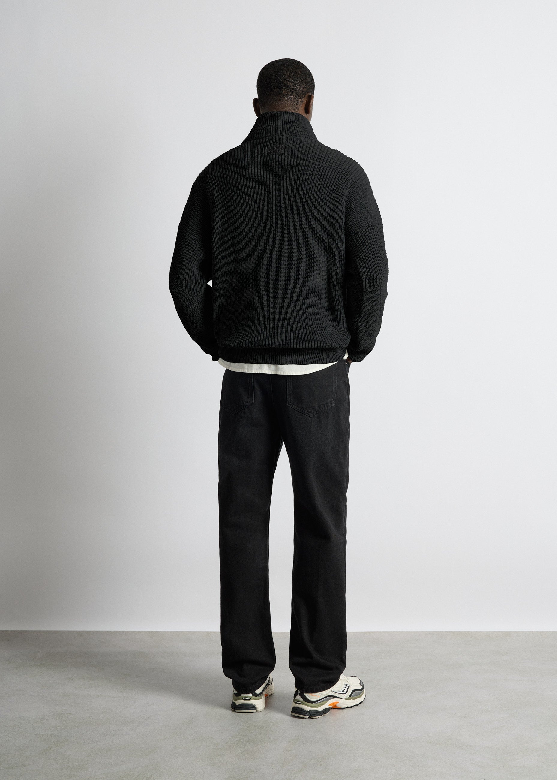 Chunky Knit Half-Zip Sweater