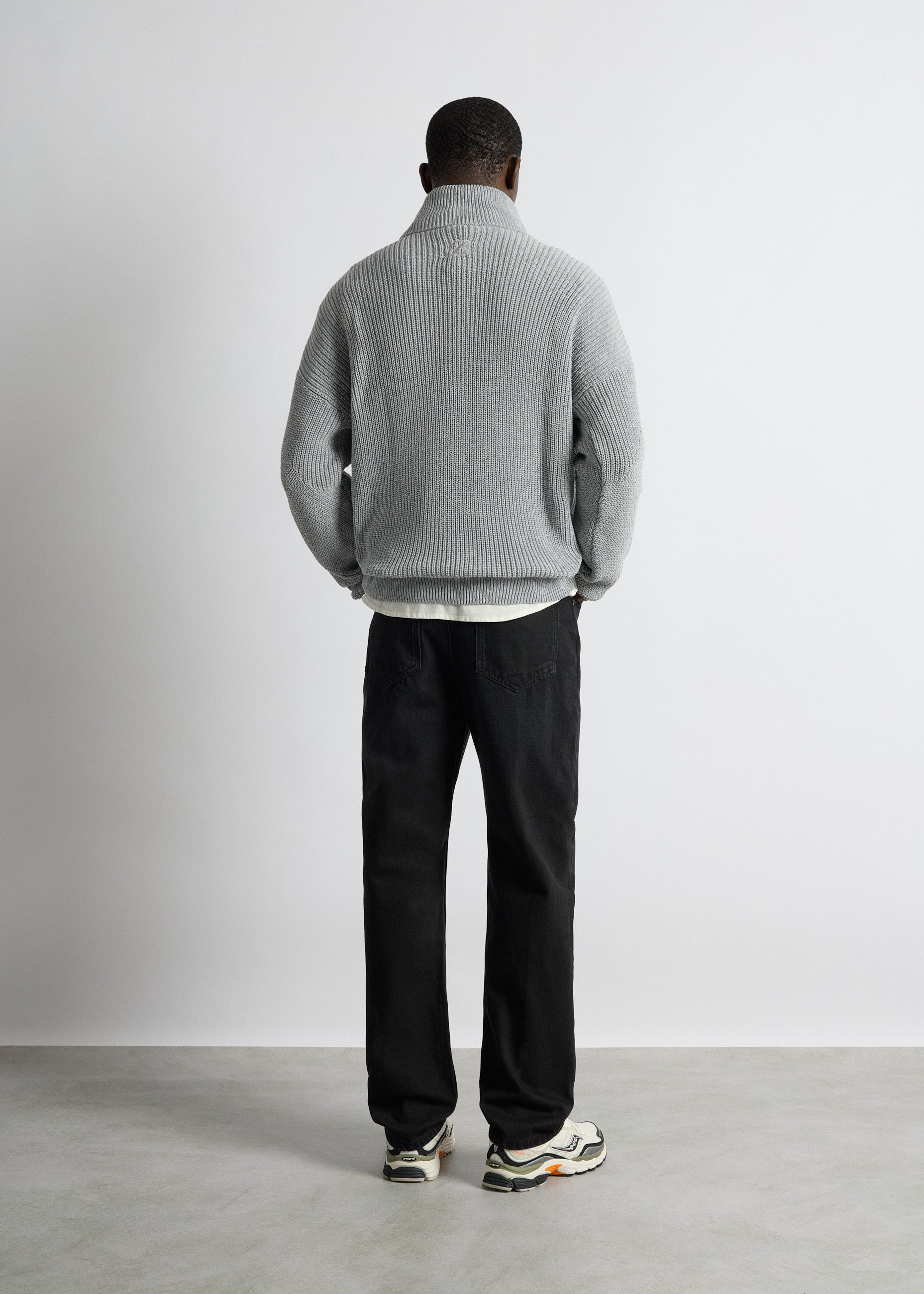 Chunky Knit Half-Zip Sweater