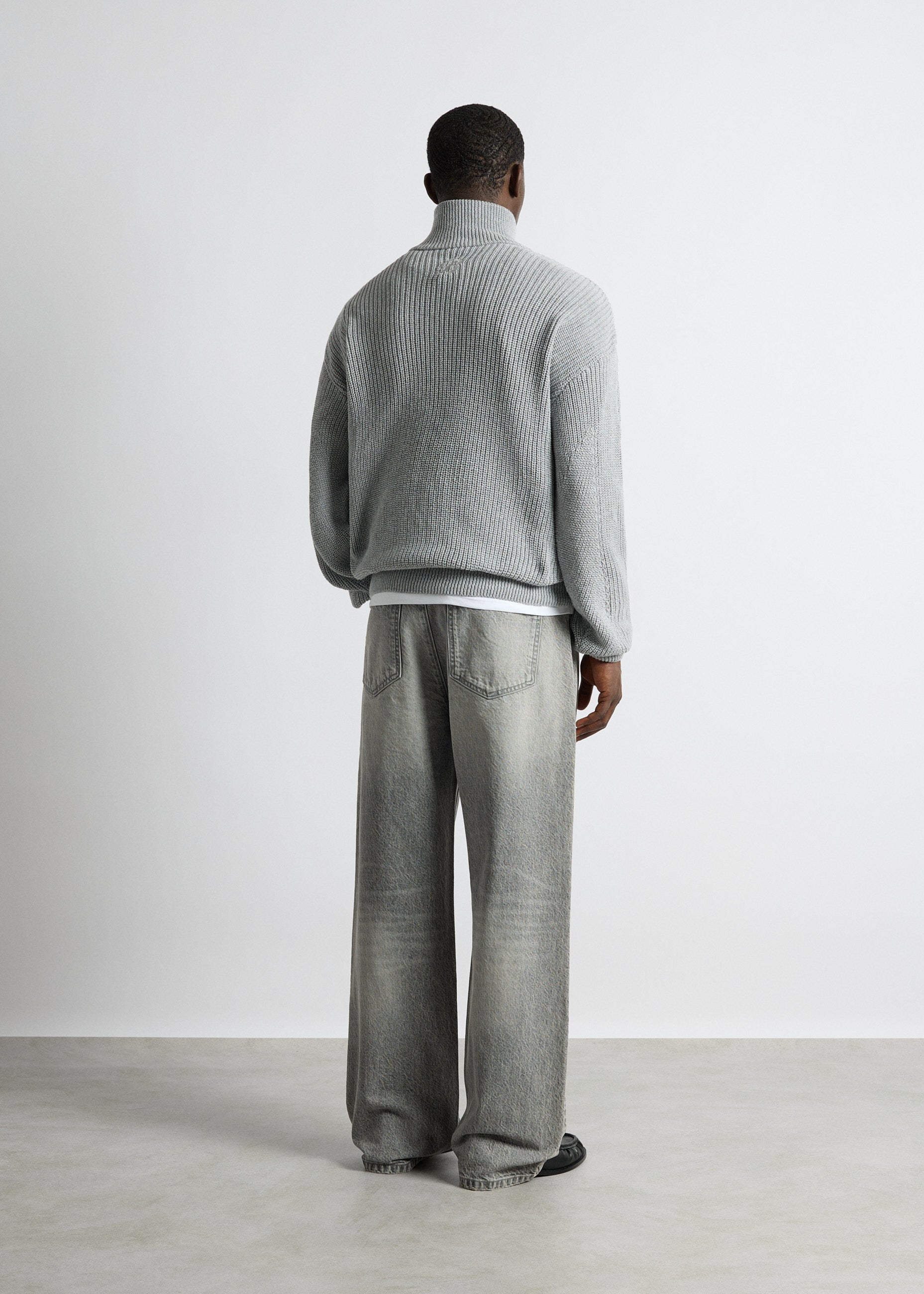 Chunky Knit Zip Jacket