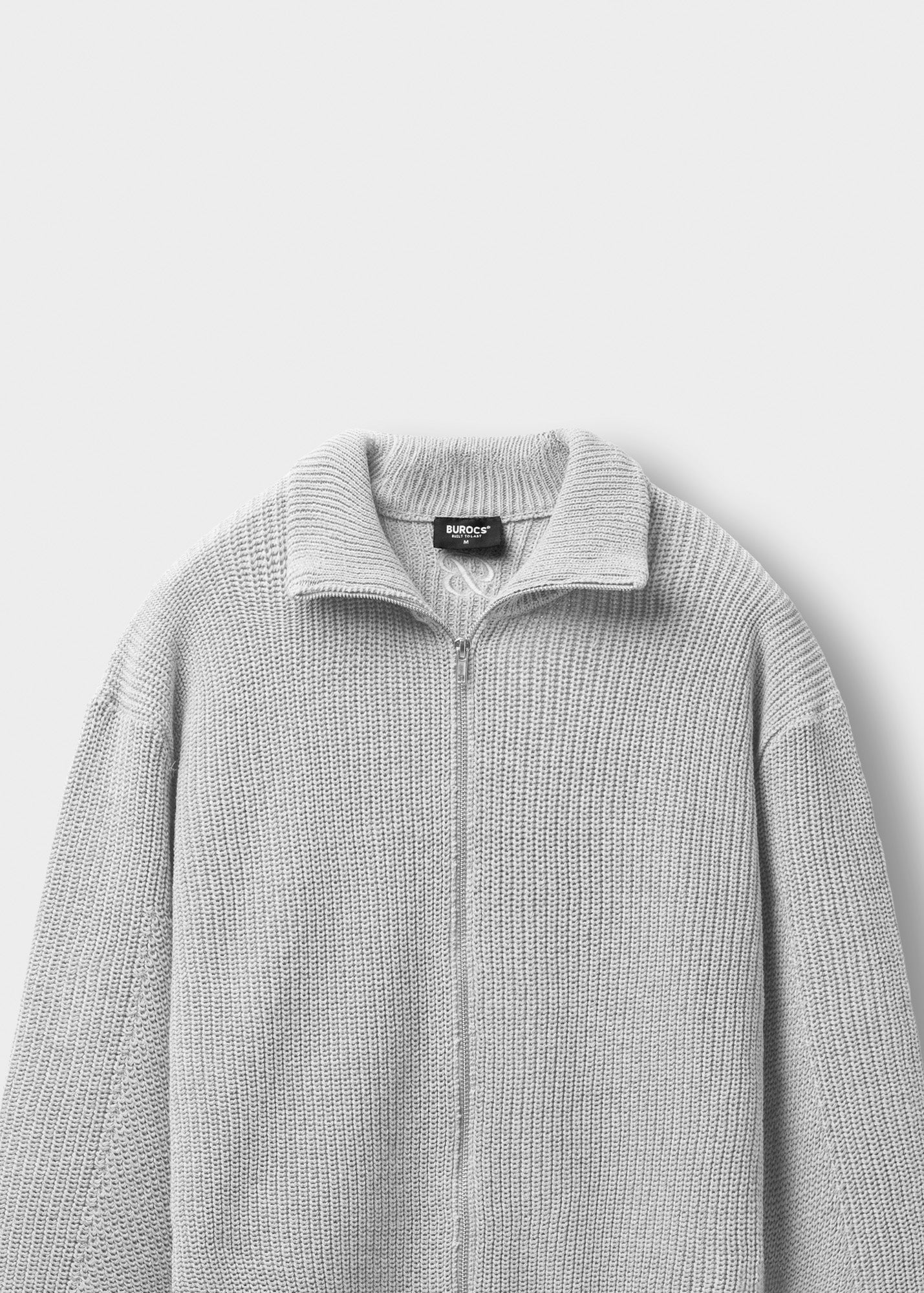 Chunky Knit Zip Jacket