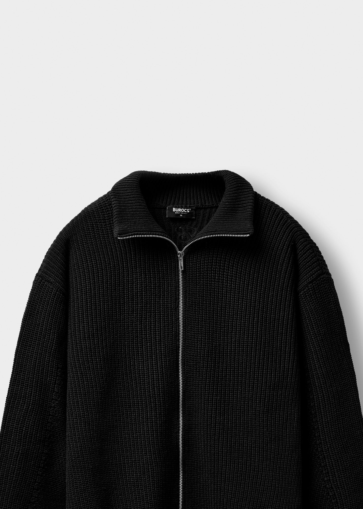 Chunky Knit Zip Jacket