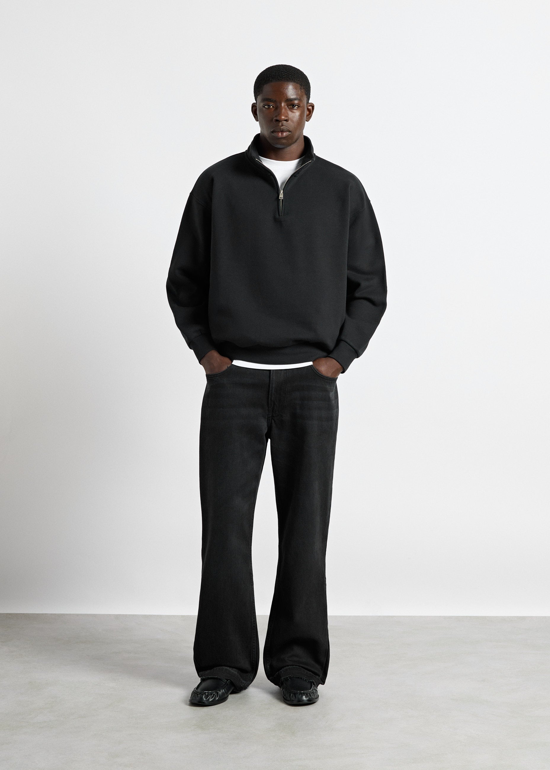 Oversize Mock Neck Sweater