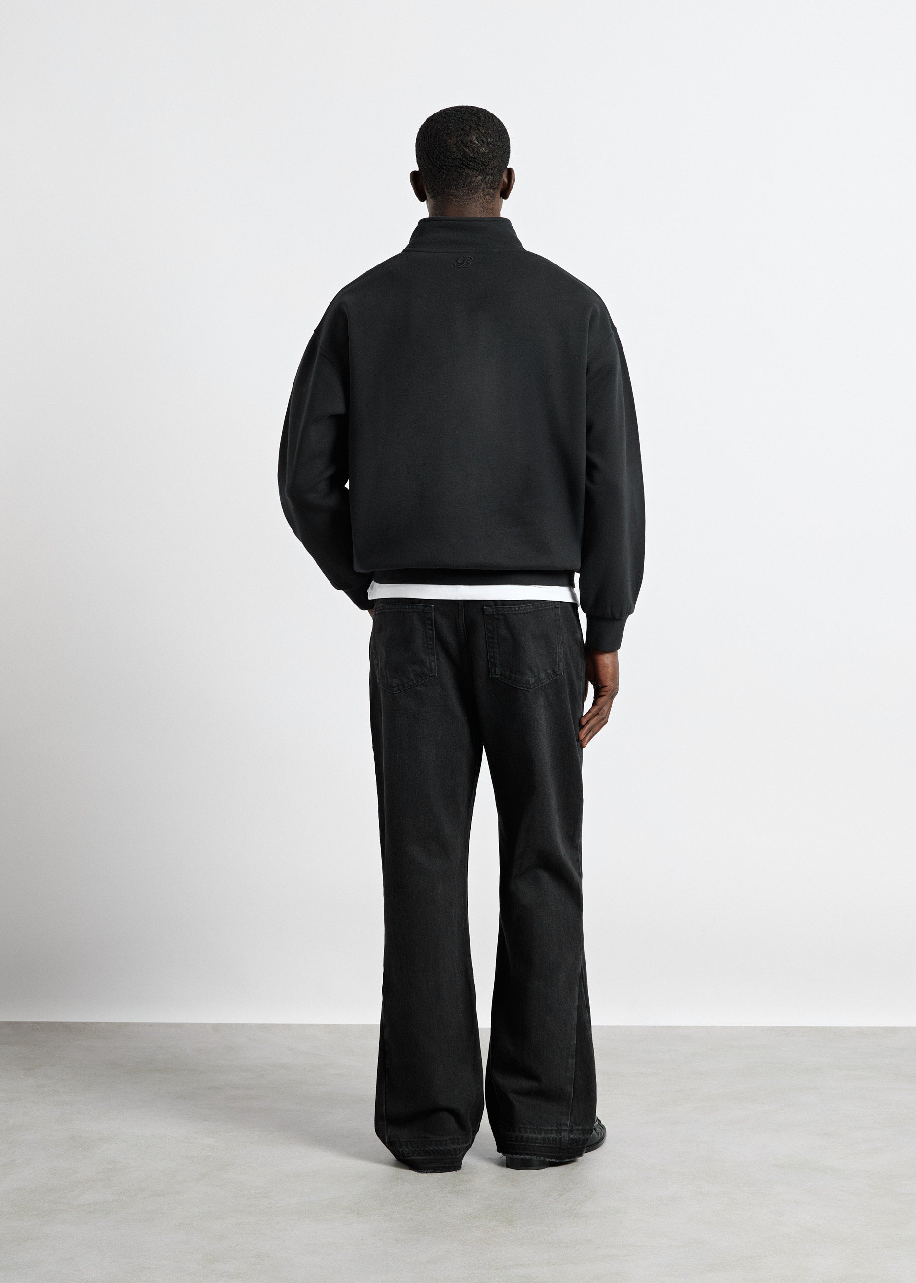 Oversize Mock Neck Sweater