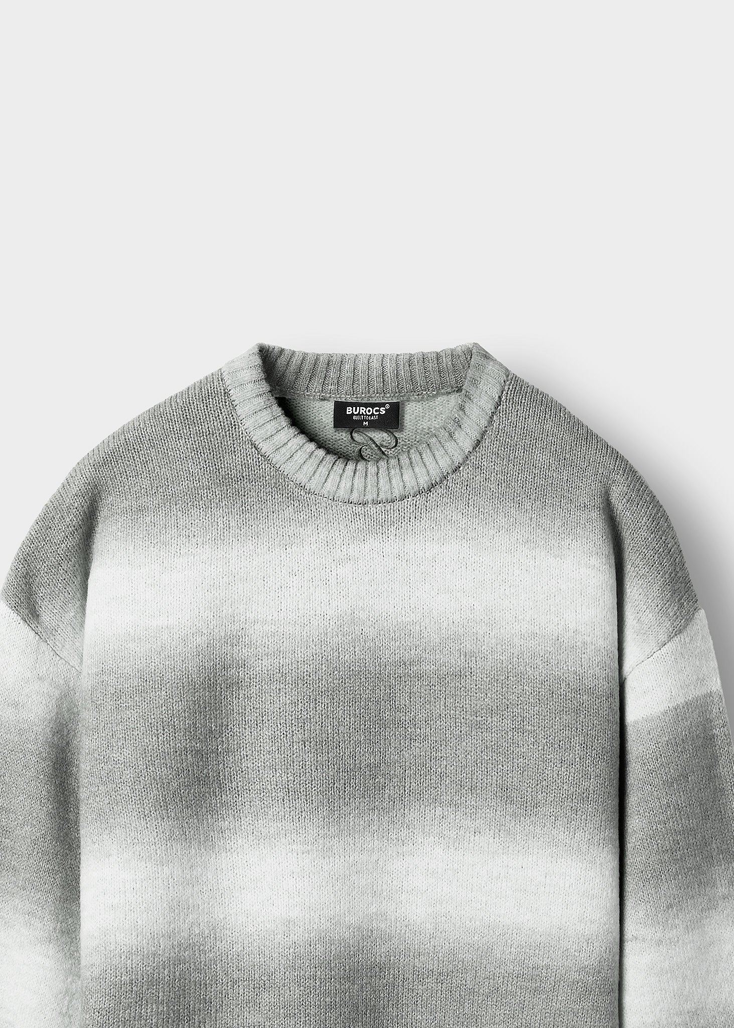 Knit Gradient Crewneck Sweater
