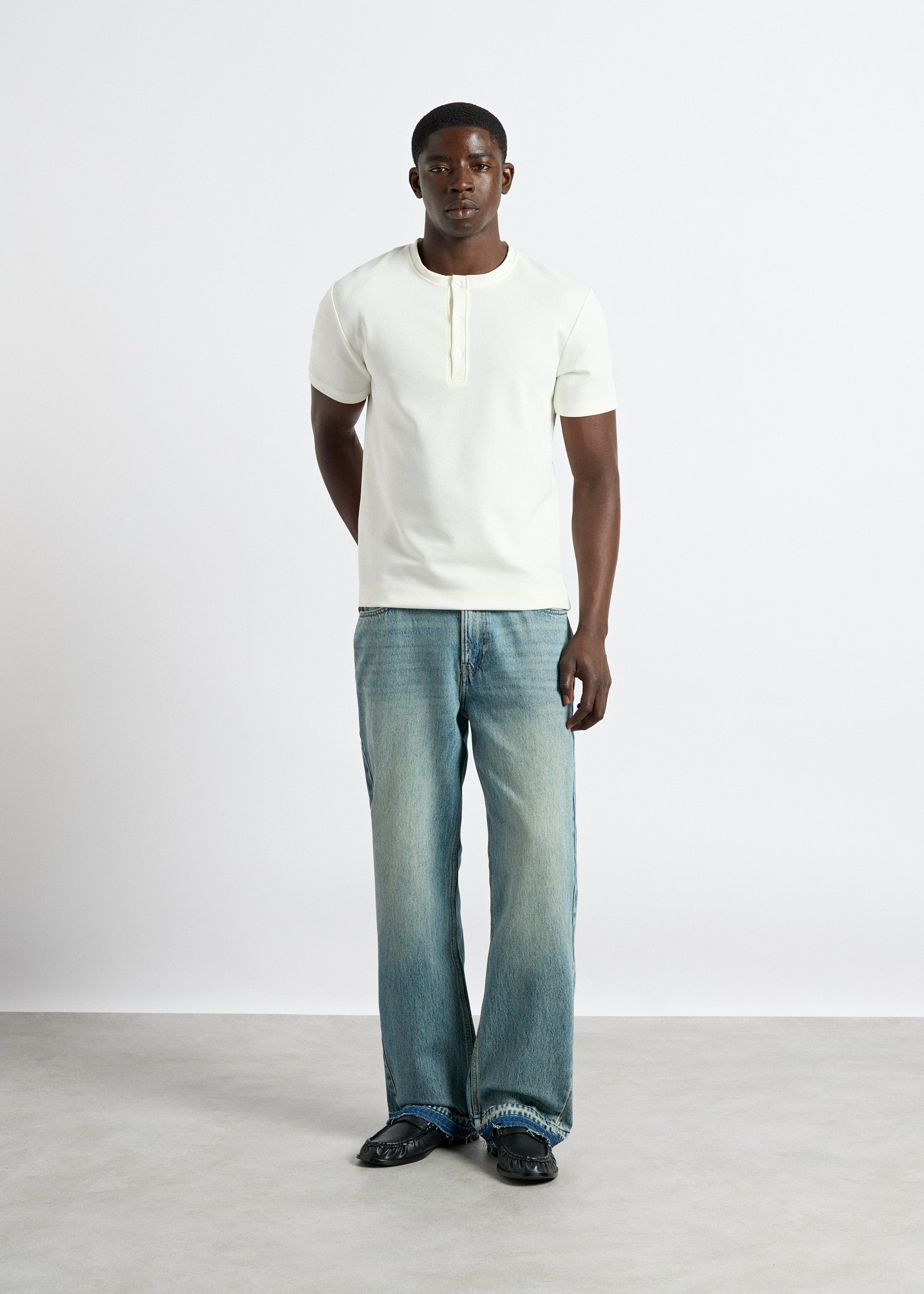 Tony Flared Open Hem Jeans