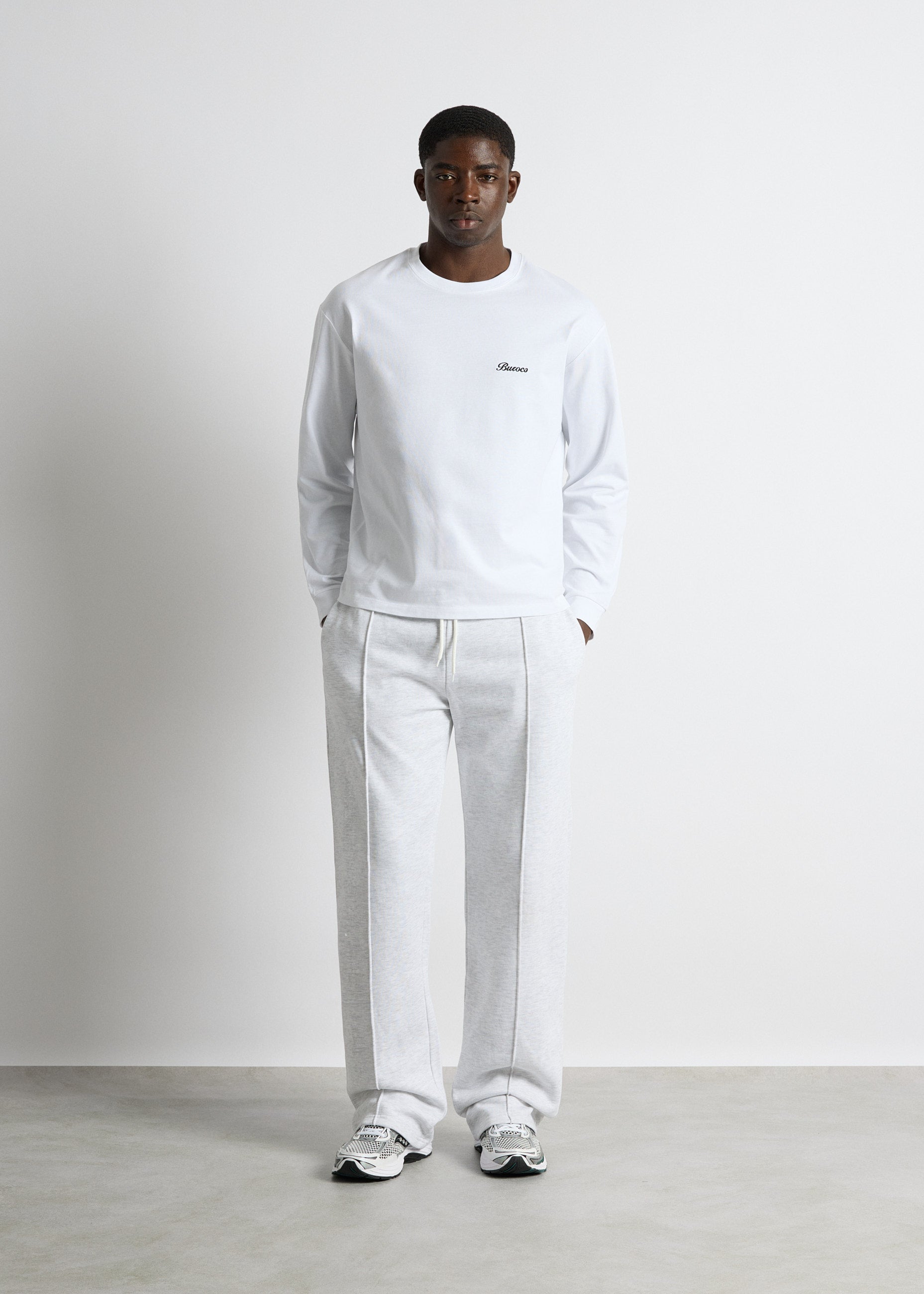 Wide Leg Seam Sweat Pants
