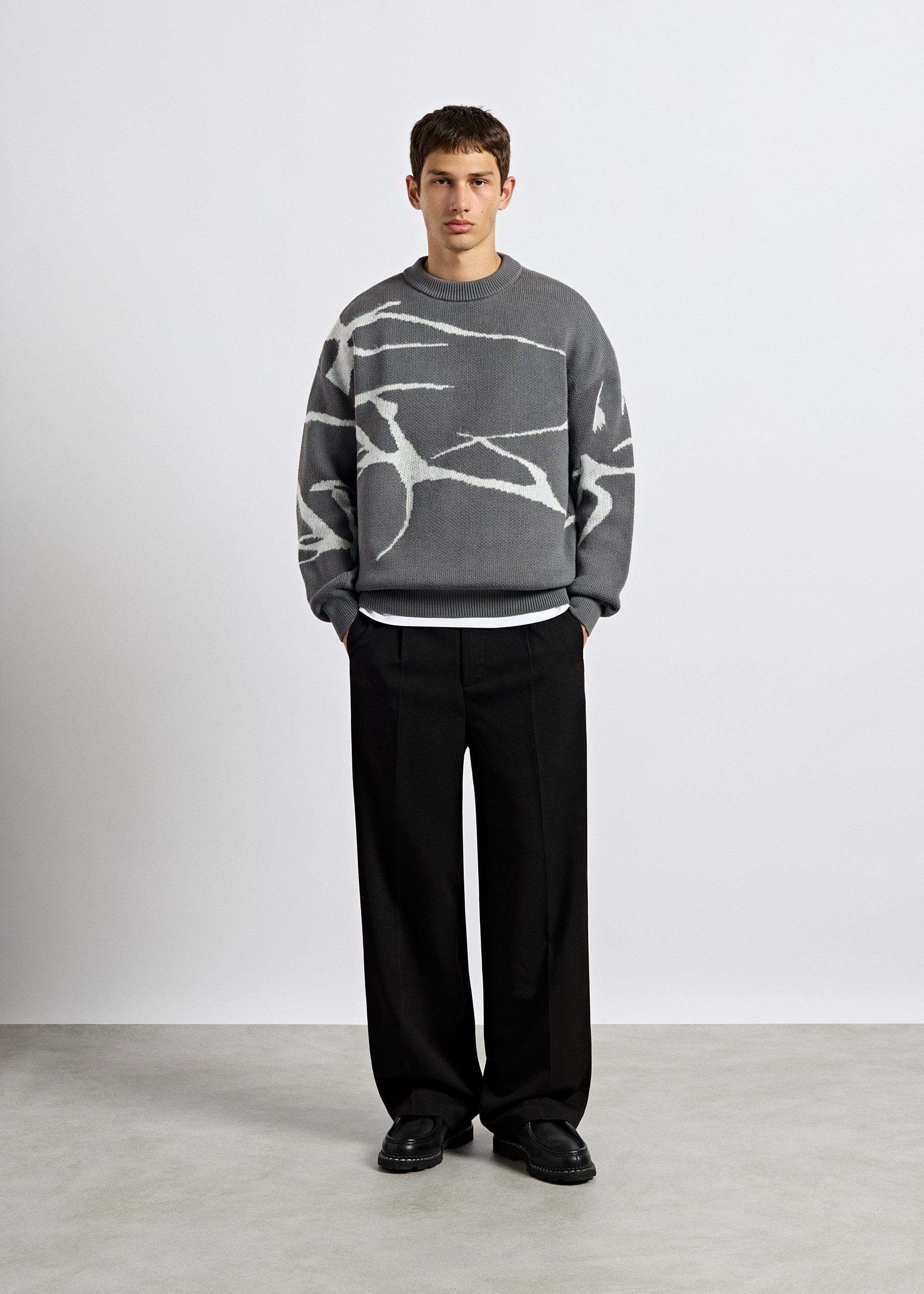 Jacquard Knit Sweater