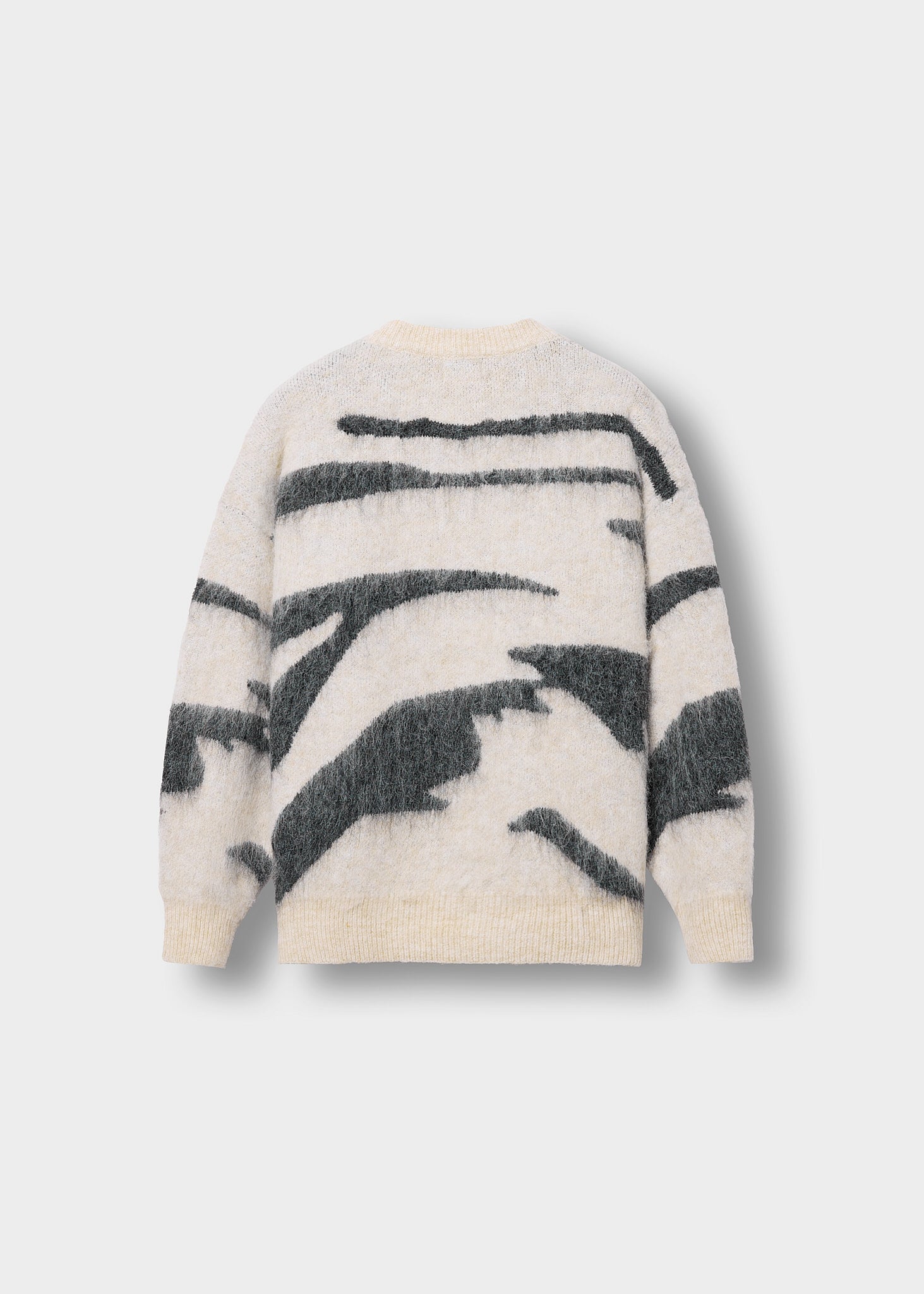 Hairy Monochrome Knit Sweater