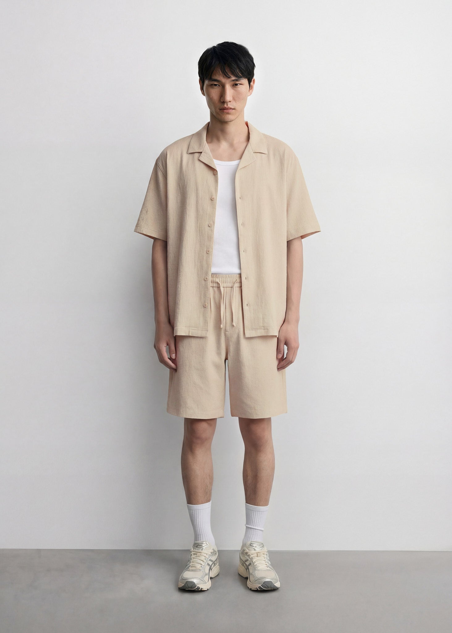 Solid Seersucker Shirt