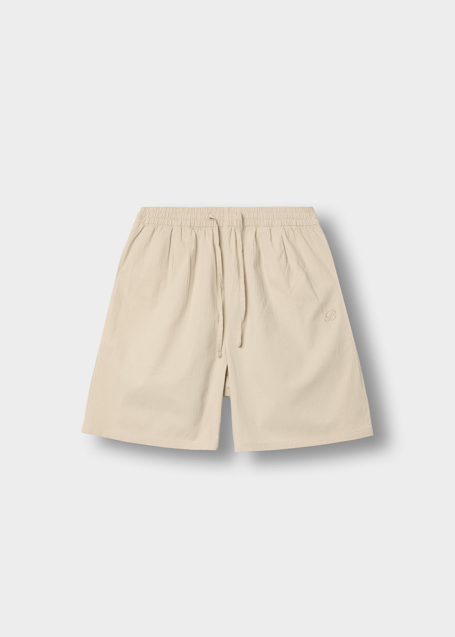 Solid Seersucker Shorts