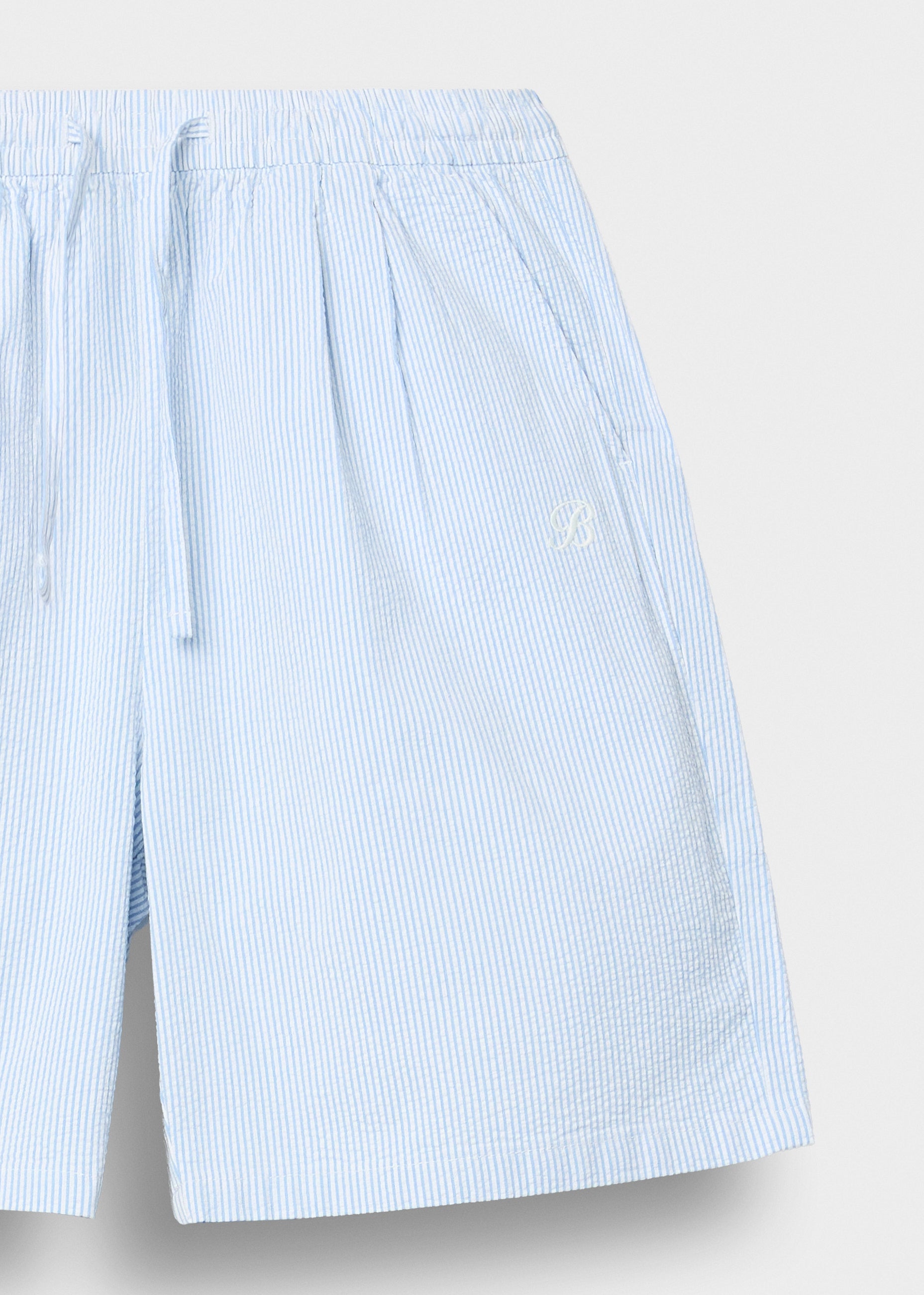 Striped Seersucker Shorts