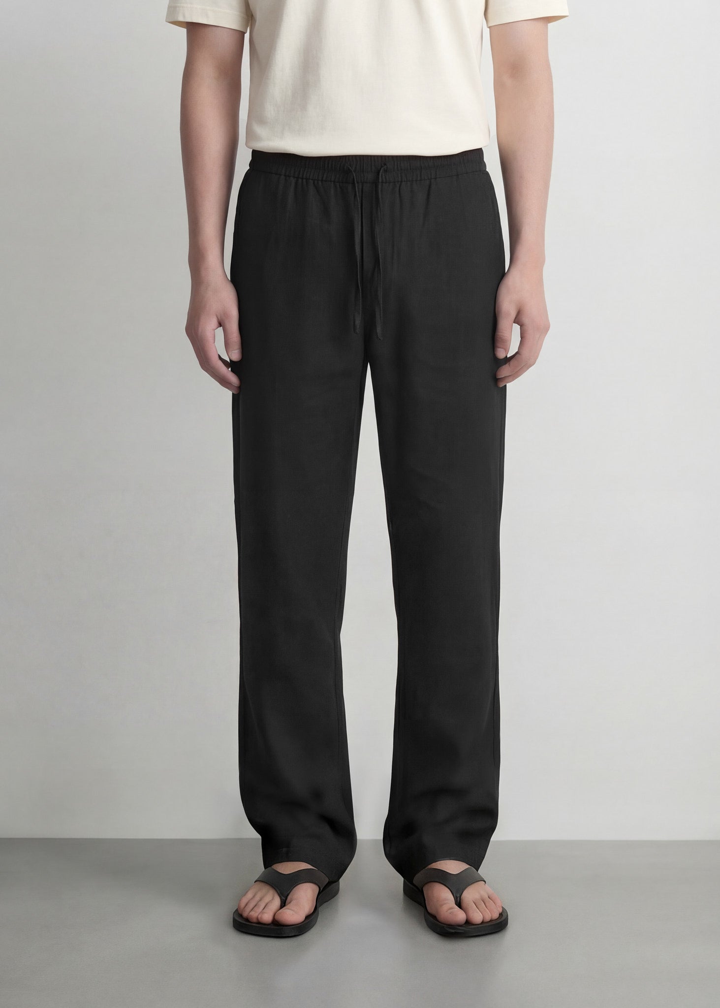 Linen-blend Pants